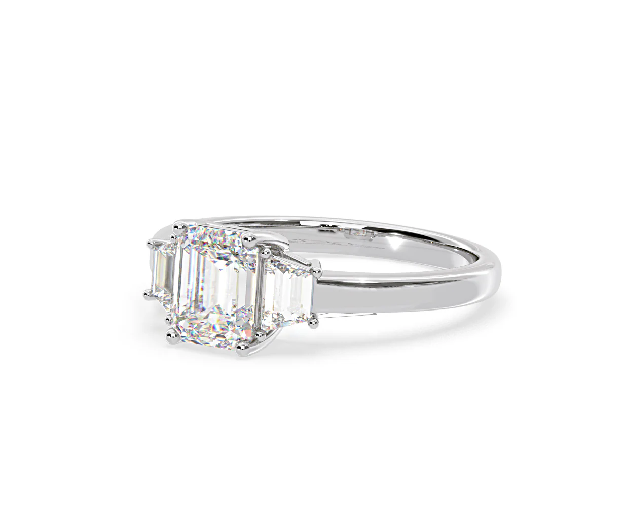 Erika Lab Diamond 1.70ct Emerald Cut Ring in Platinum F/VS1 - Image 14