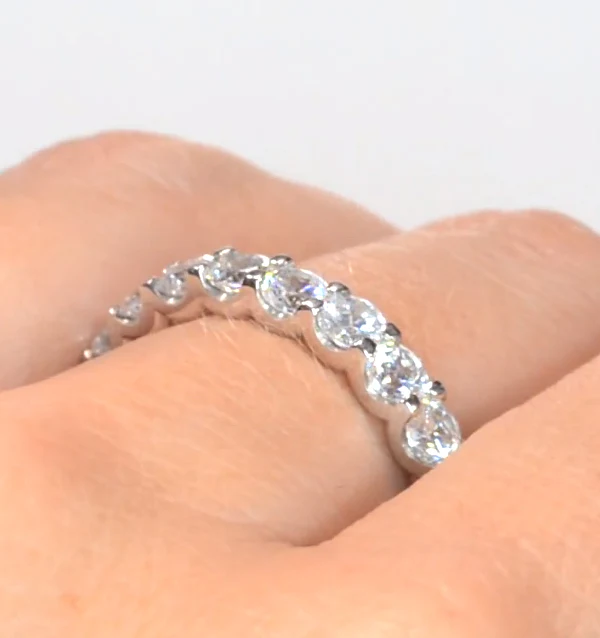 Eternity Ring Chloe Platinum Diamond 2.00ct H/Si - Image 4