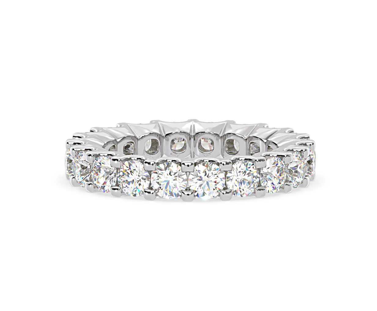 CHLOE PLATINUM DIAMOND FULL ETERNITY RING 3.00CT H/SI - Image 28