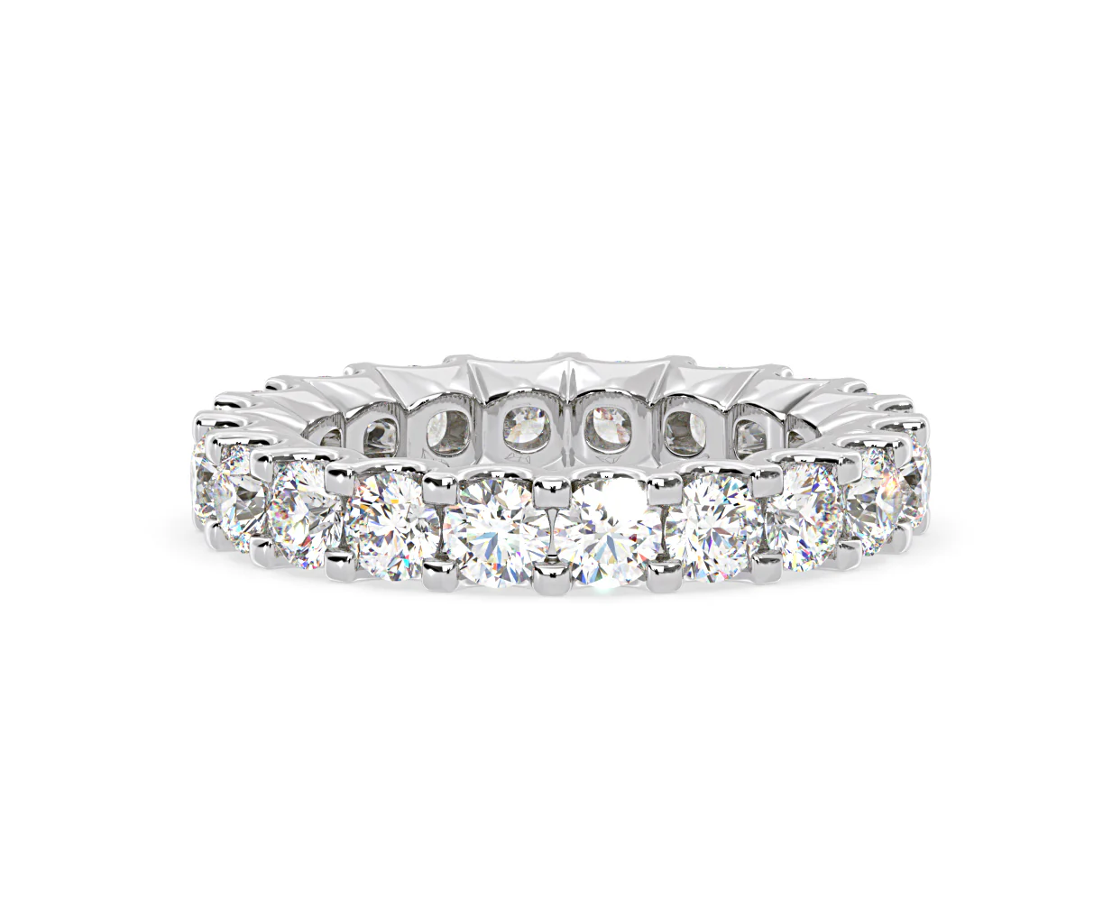 CHLOE PLATINUM DIAMOND FULL ETERNITY RING 3.00CT H/SI - Image 32