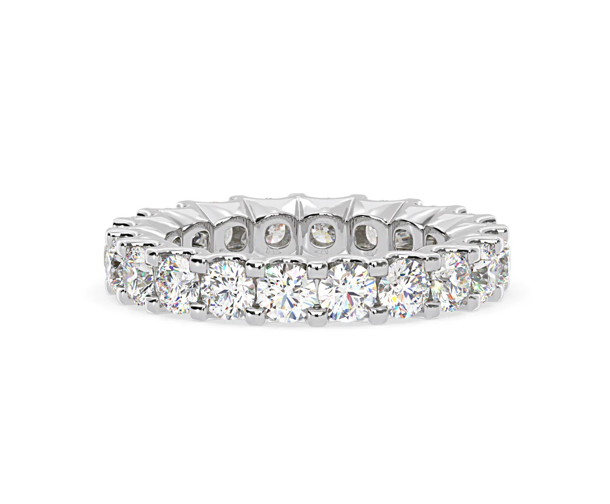 CHLOE PLATINUM DIAMOND FULL ETERNITY RING 3.00CT H/SI - Image 35
