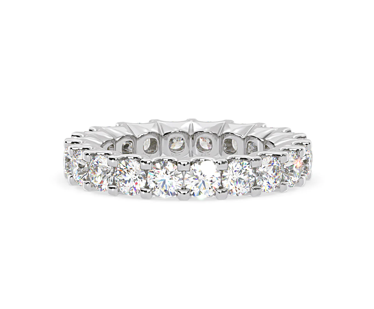 CHLOE PLATINUM DIAMOND FULL ETERNITY RING 3.00CT H/SI - Image 40