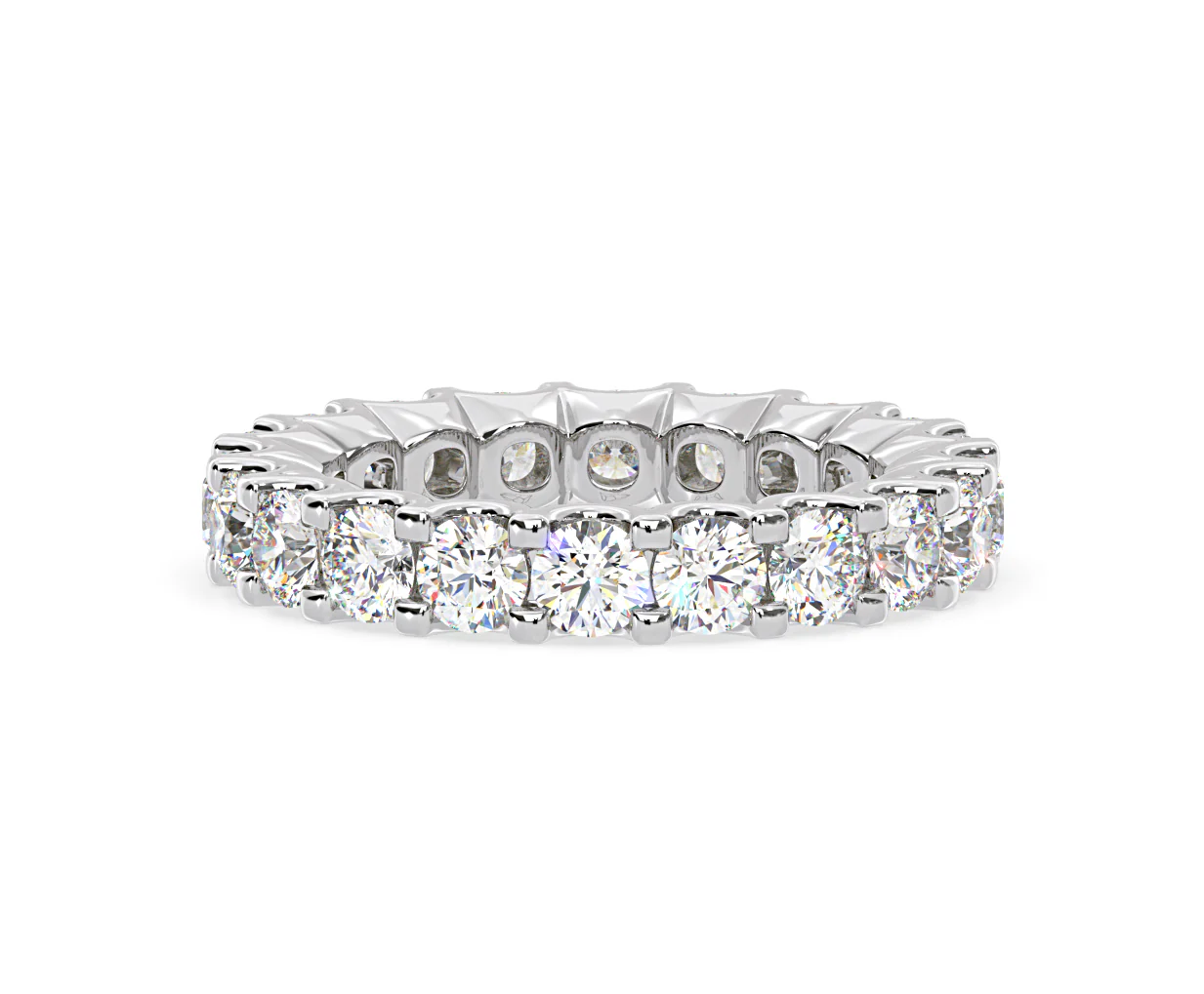 CHLOE PLATINUM DIAMOND FULL ETERNITY RING 3.00CT H/SI - Image 42