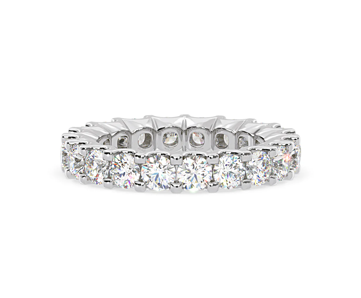 CHLOE PLATINUM DIAMOND FULL ETERNITY RING 3.00CT H/SI - Image 44