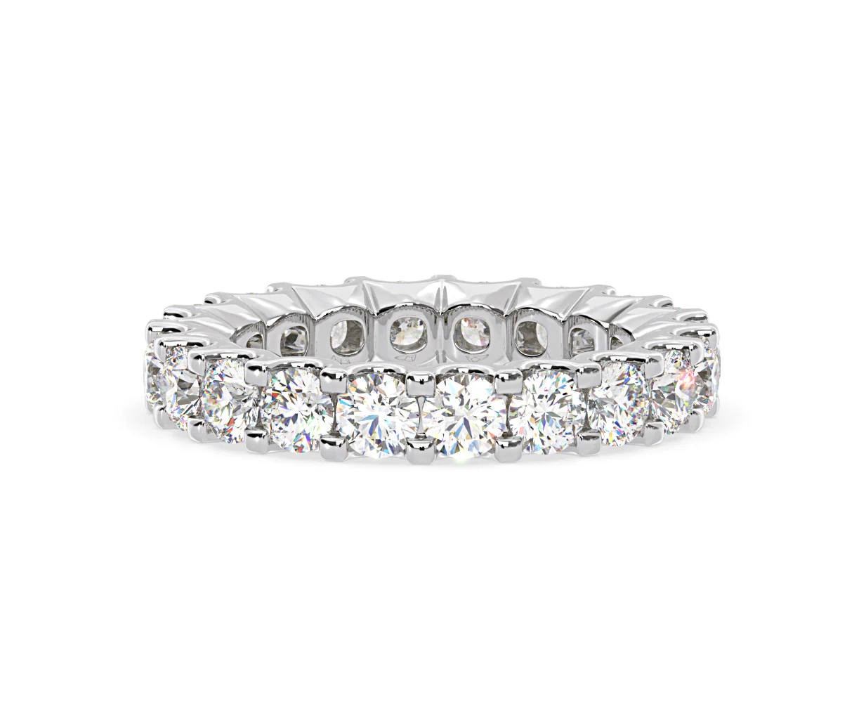 CHLOE PLATINUM DIAMOND FULL ETERNITY RING 3.00CT H/SI - Image 48