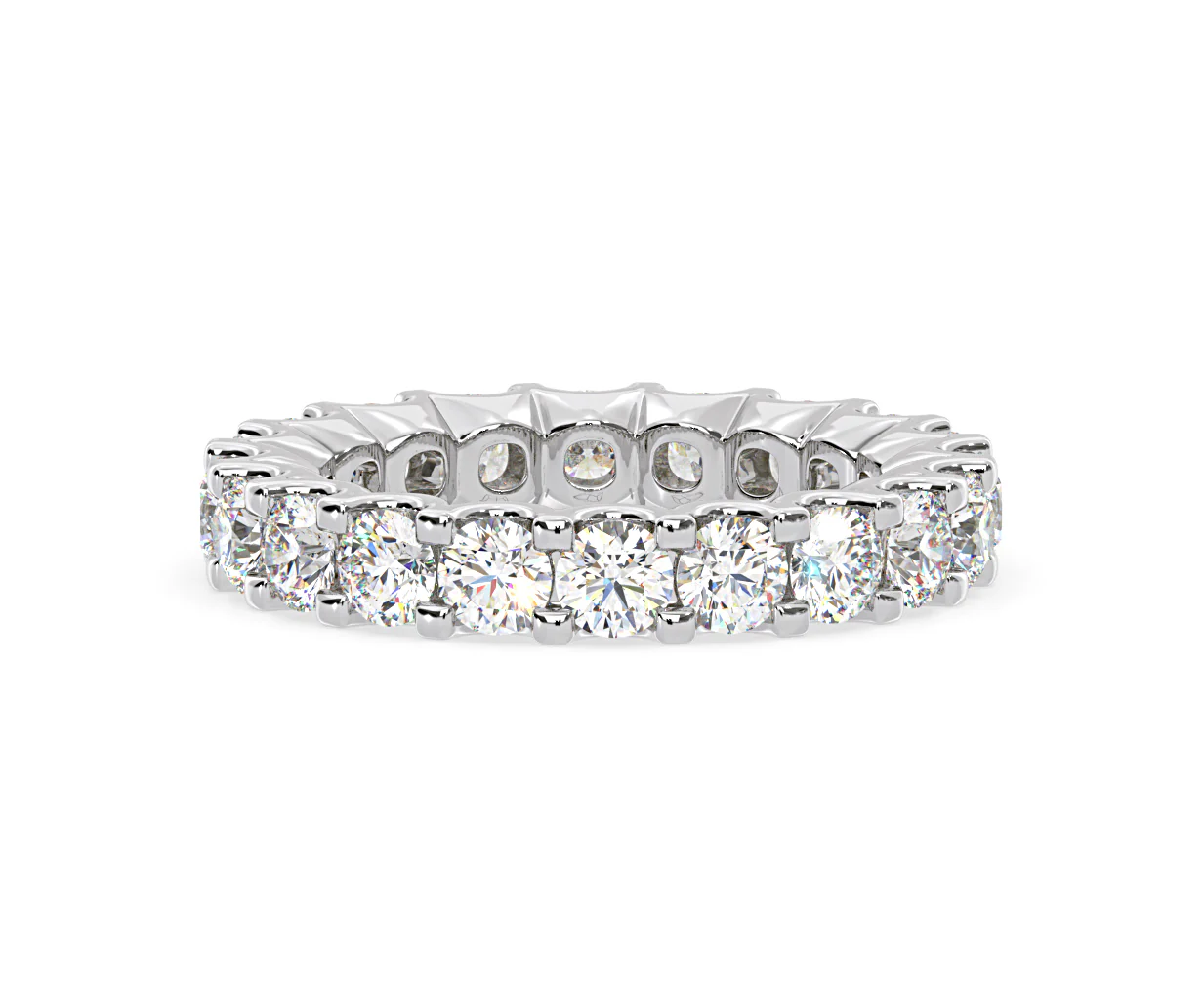 CHLOE PLATINUM DIAMOND FULL ETERNITY RING 3.00CT H/SI - Image 49