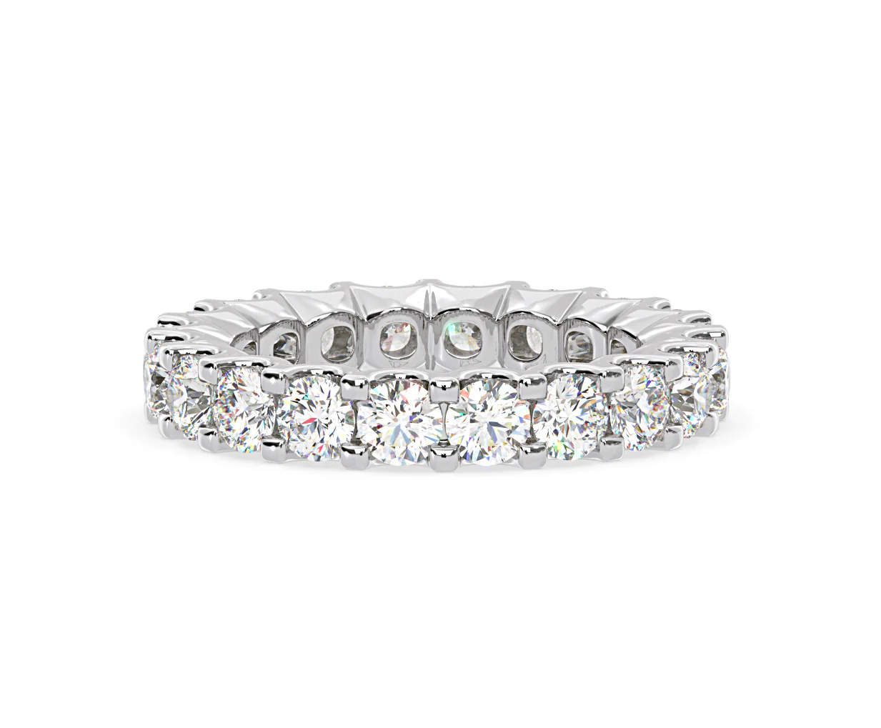 CHLOE PLATINUM DIAMOND FULL ETERNITY RING 3.00CT H/SI - Image 59