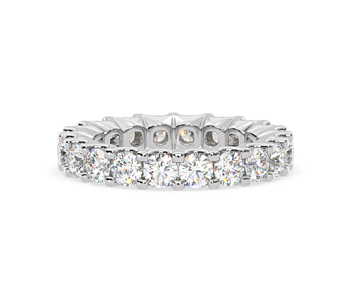 CHLOE PLATINUM DIAMOND FULL ETERNITY RING 3.00CT H/SI - Image 63
