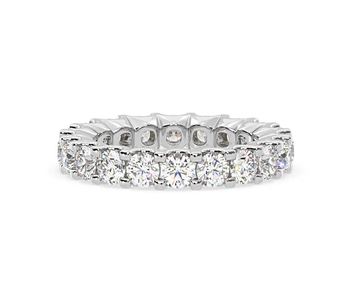 CHLOE PLATINUM DIAMOND FULL ETERNITY RING 3.00CT H/SI - Image 65