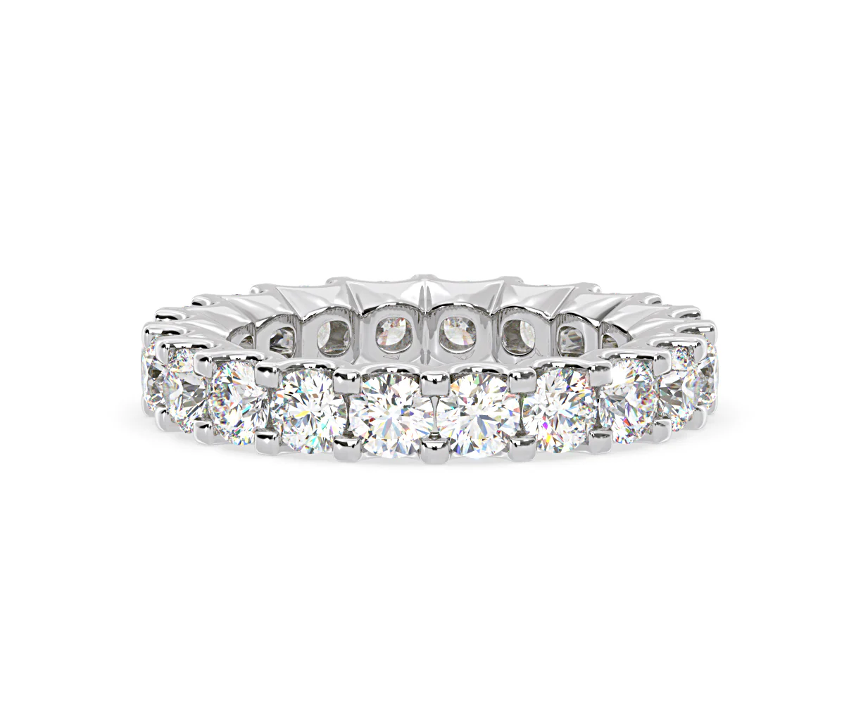 CHLOE PLATINUM DIAMOND FULL ETERNITY RING 3.00CT H/SI - Image 67