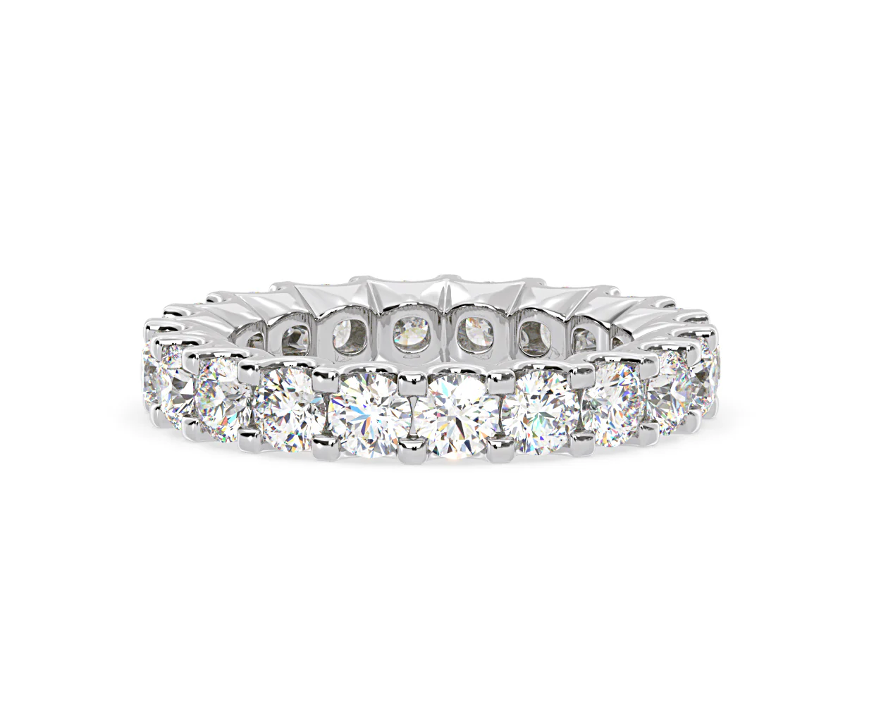 CHLOE PLATINUM DIAMOND FULL ETERNITY RING 3.00CT H/SI - Image 72