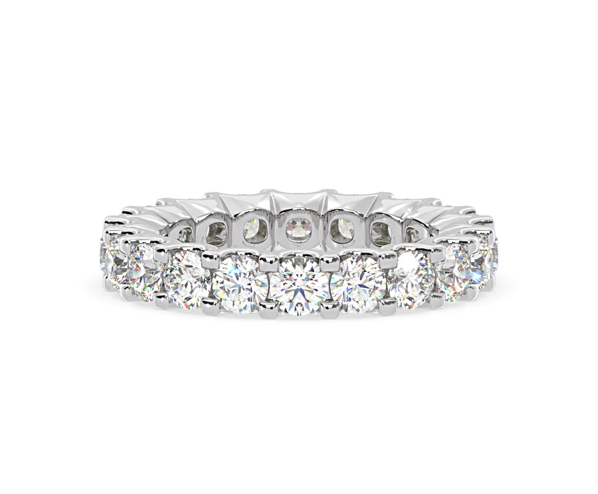 CHLOE PLATINUM DIAMOND FULL ETERNITY RING 3.00CT H/SI - Image 85