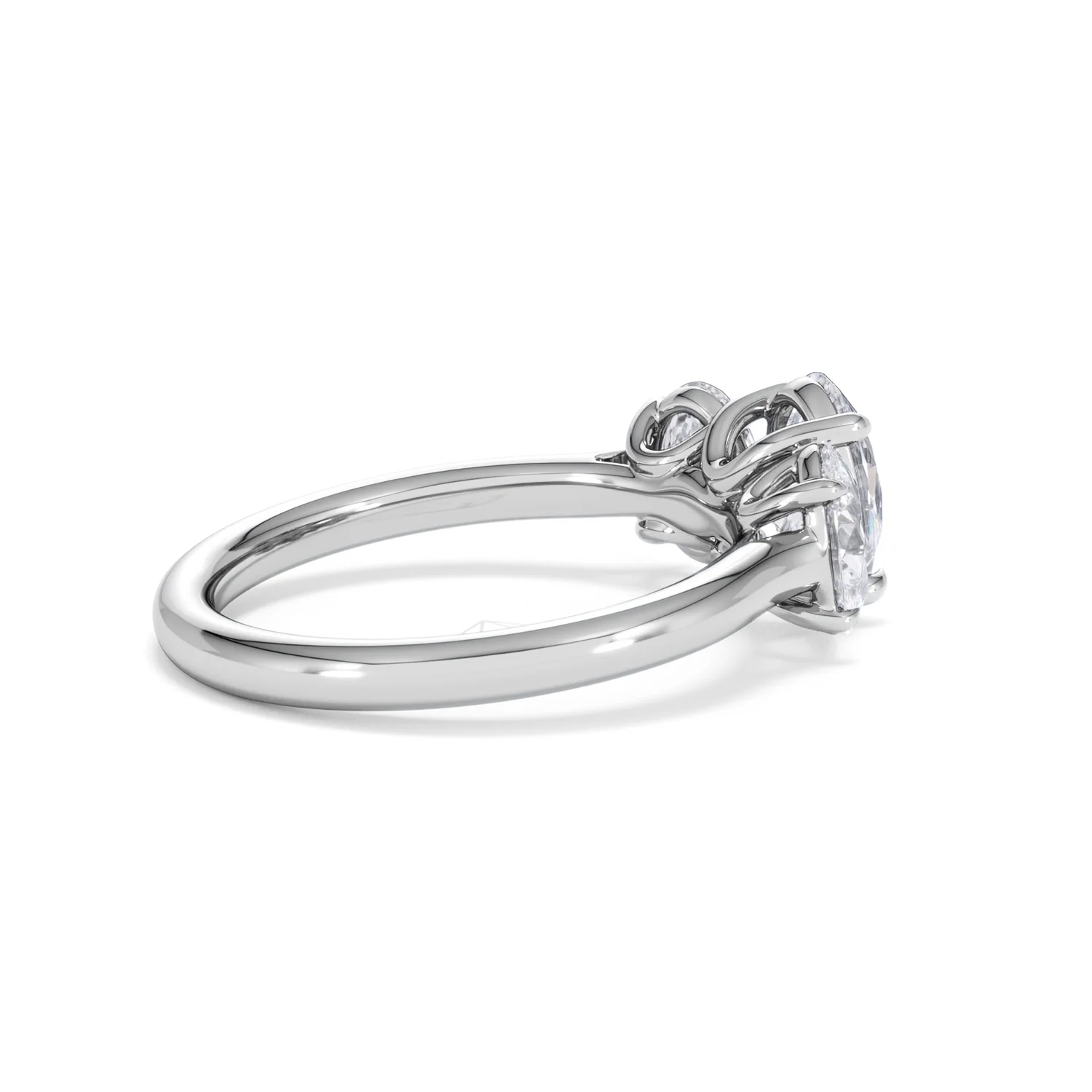 Ever 2.00ct Oval Cut Lab Diamond 3 Stone Engagement Ring in Platinum - Image 34