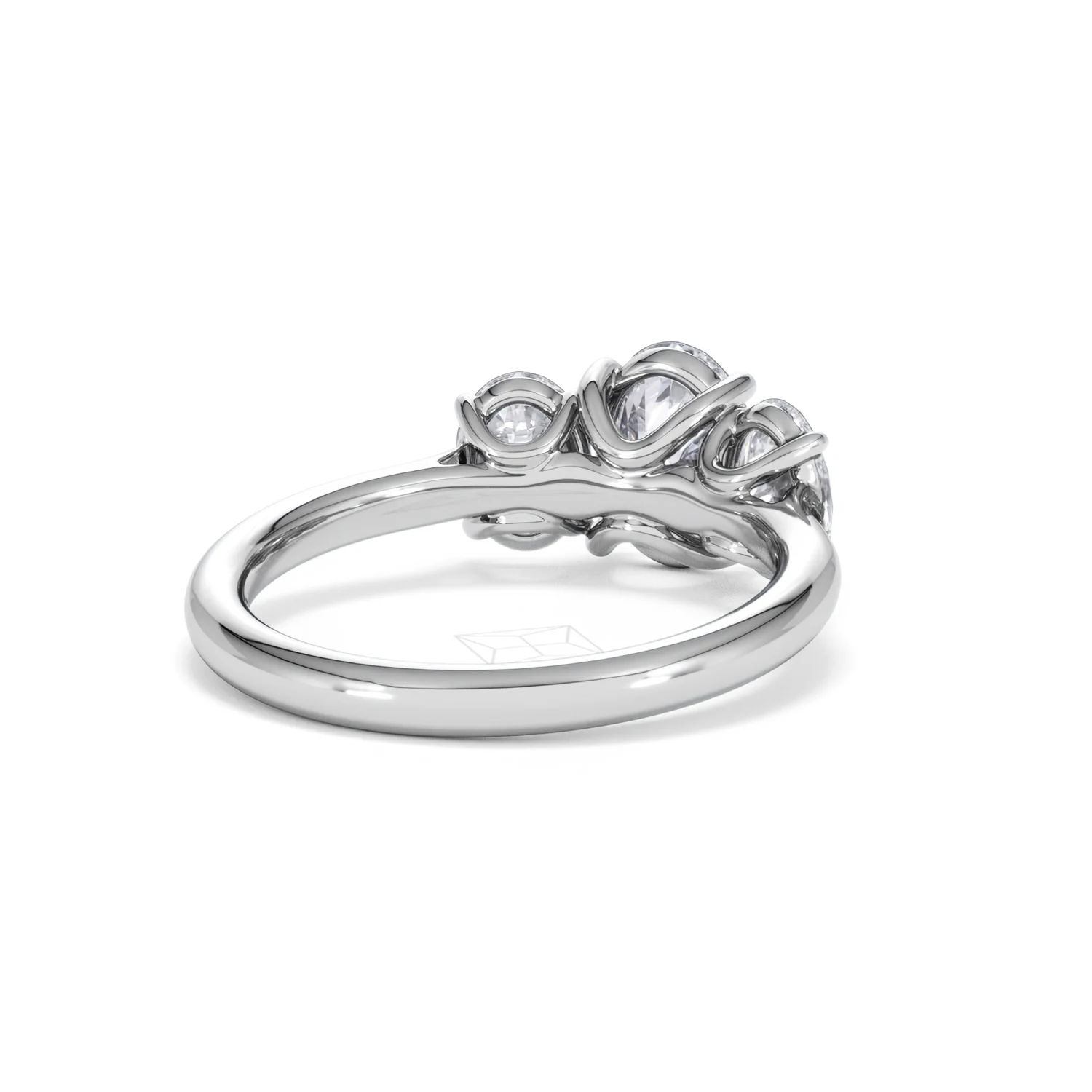 Ever 2.00ct Oval Cut Lab Diamond 3 Stone Engagement Ring in Platinum - Image 43