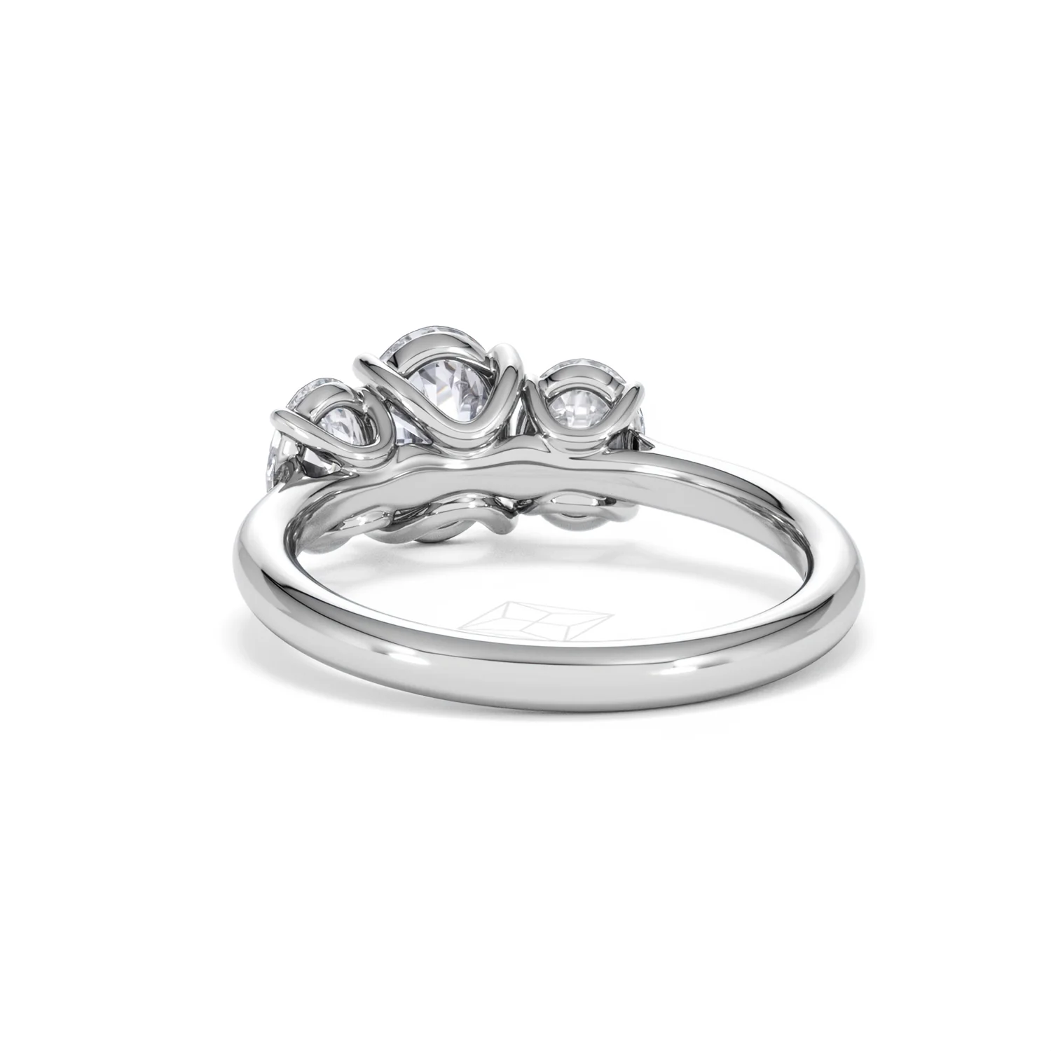 Ever 2.00ct Oval Cut Lab Diamond 3 Stone Engagement Ring in Platinum - Image 53