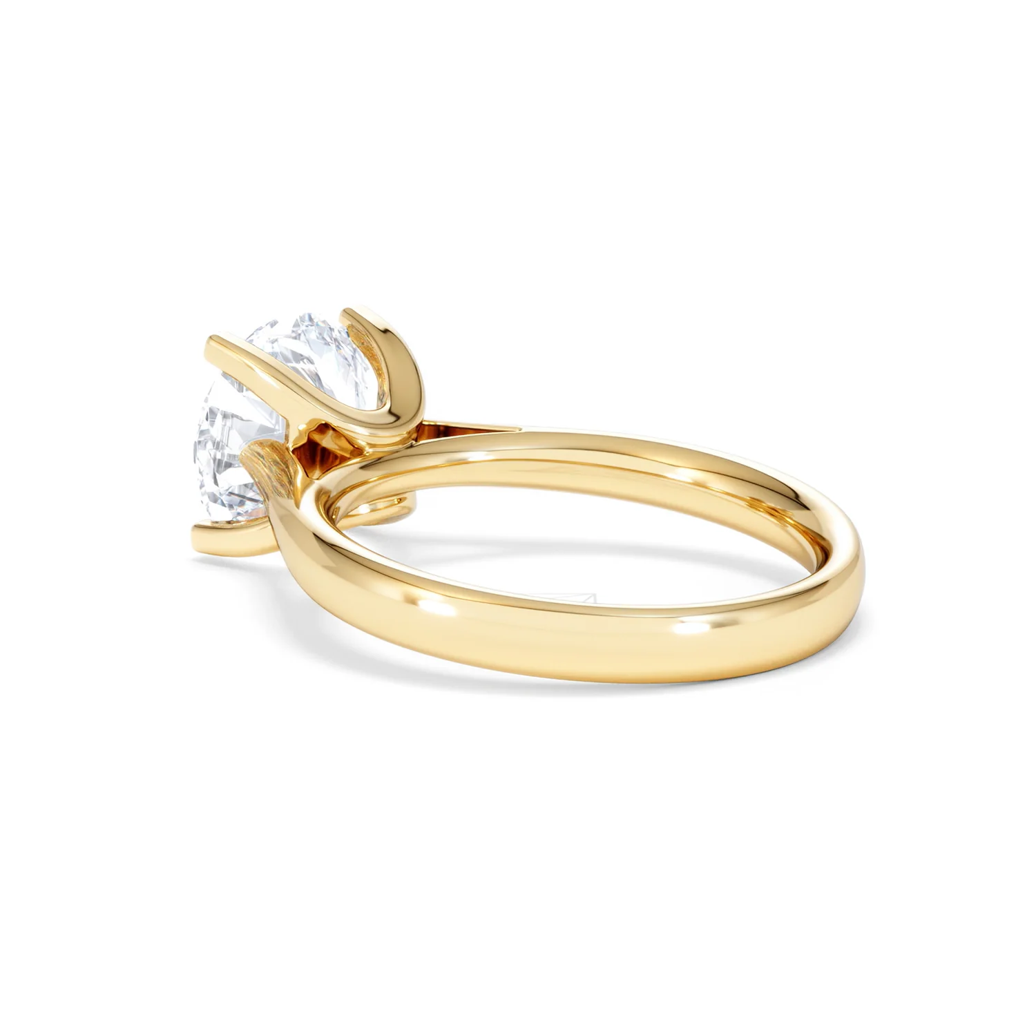 Grace 3.00ct Lab Diamond Round Cut Engagement Ring in 18K Yellow Gold G/VS1 - Image 58