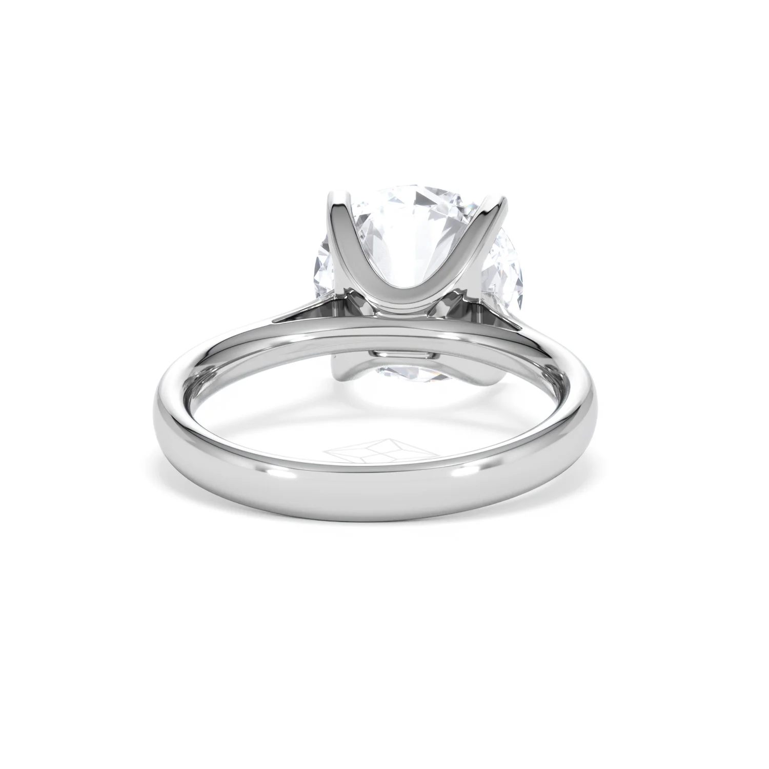 Grace 5.00ct Lab Diamond Round Cut Engagement Ring in Platinum G/VS1 - Image 46