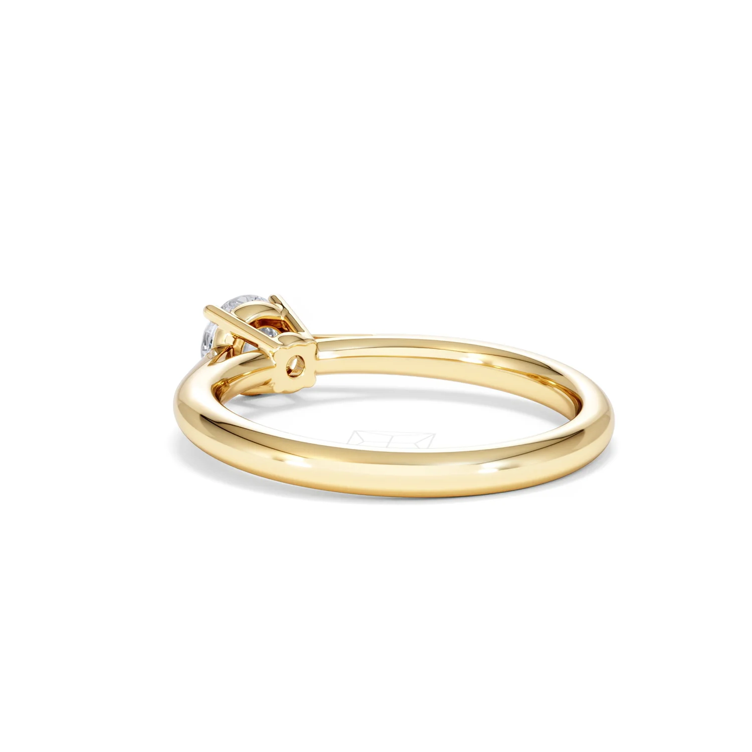 Half Carat Diamond Engagement Ring Elysia Lab F/VS1 18K Gold - Image 56