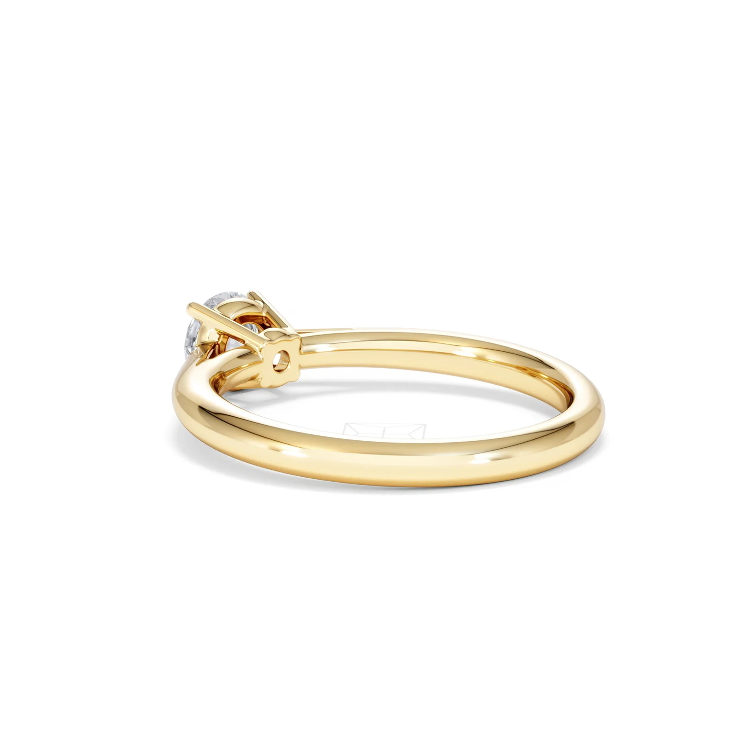 Half Carat Diamond Engagement Ring Elysia Lab F/VS1 18K Gold - Image 57