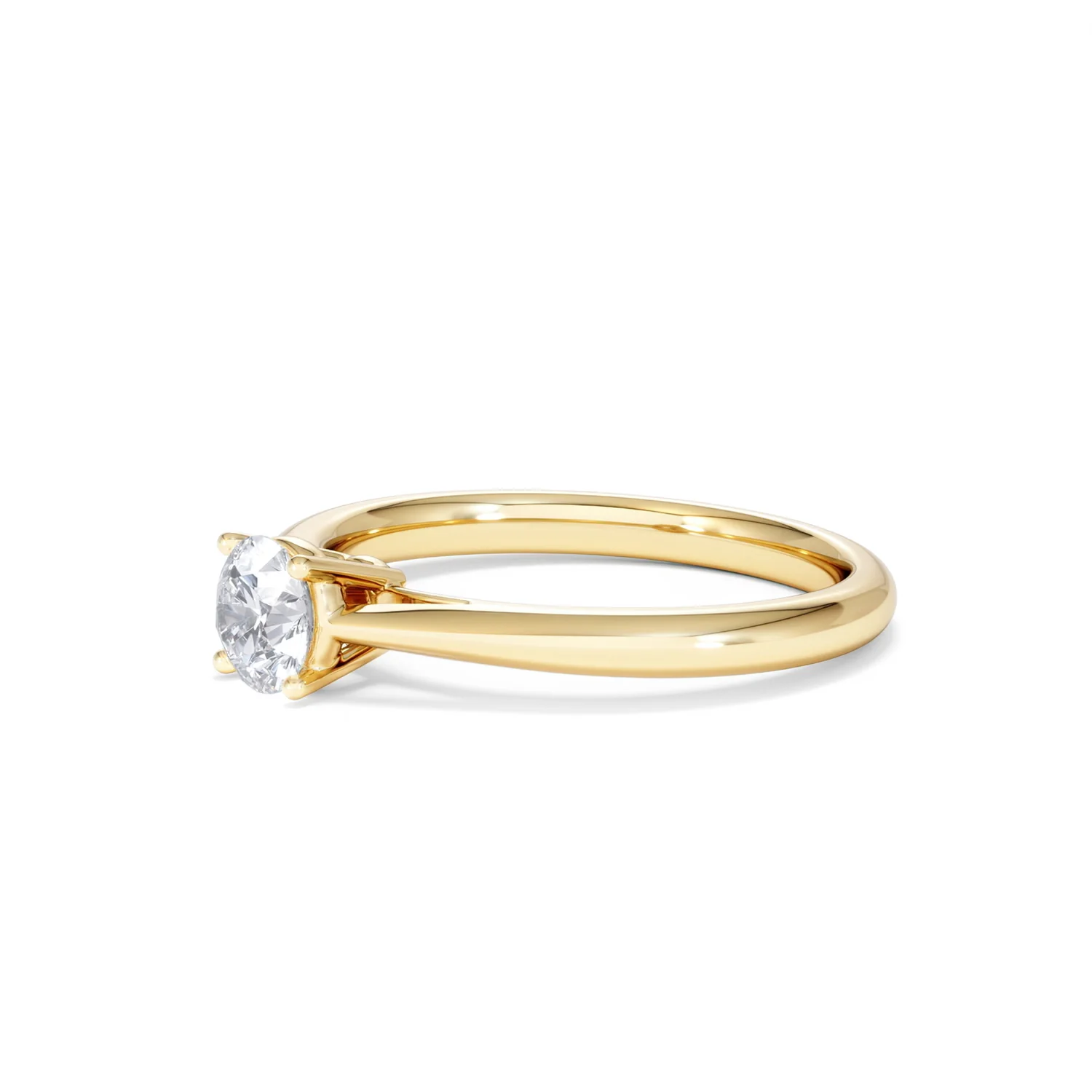 Half Carat Diamond Engagement Ring Elysia Lab F/VS1 18K Gold - Image 76