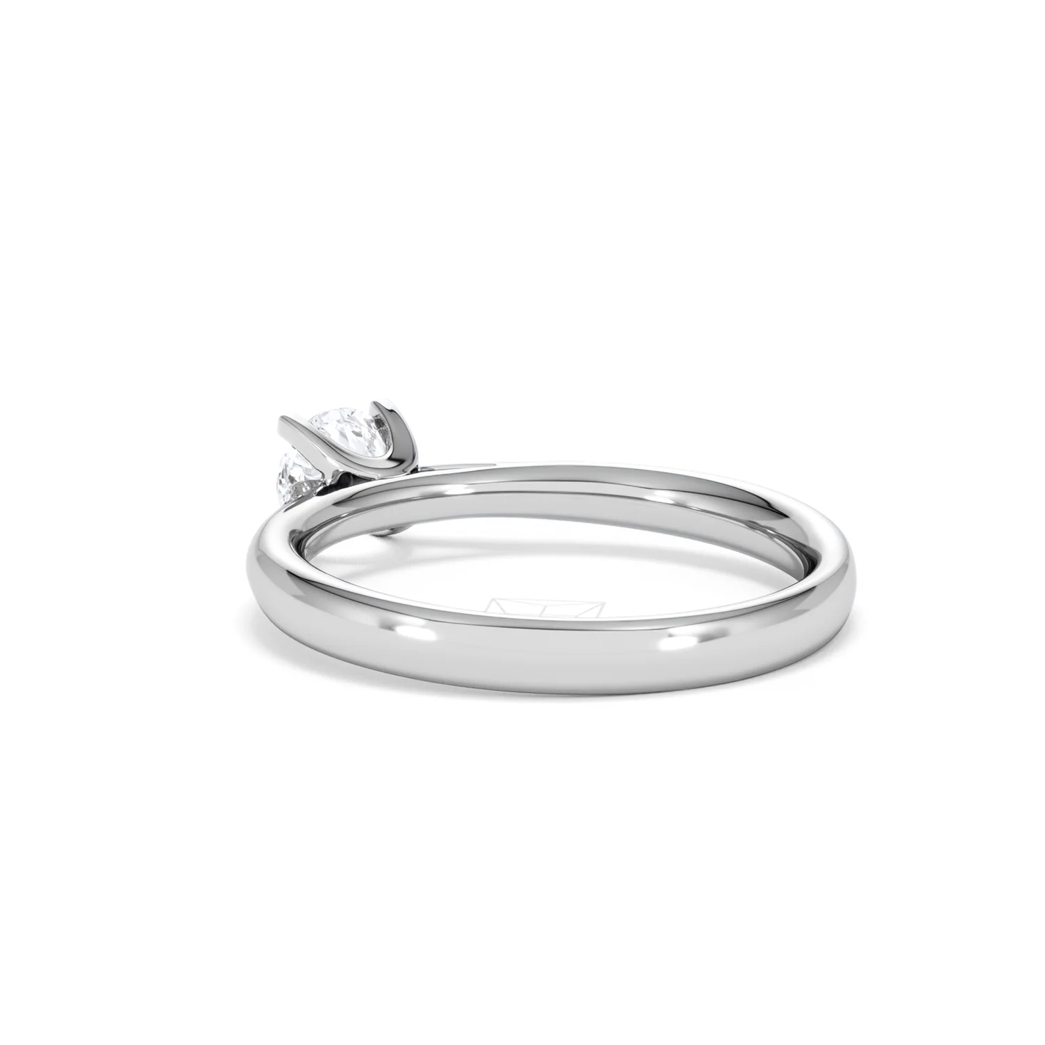 Half Carat Diamond Engagement Ring Grace Lab F/VS1 18K White Gold - Image 56