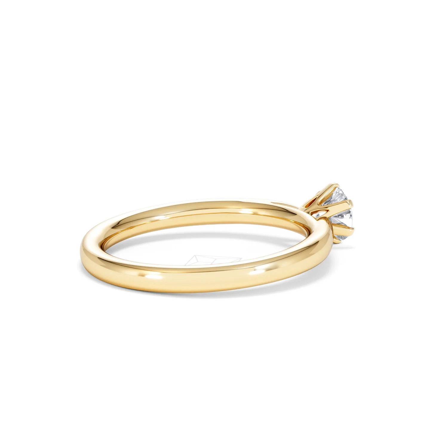 Half Carat Diamond Engagement Ring Low Chloe Lab F/VS1 18K Gold - Image 35