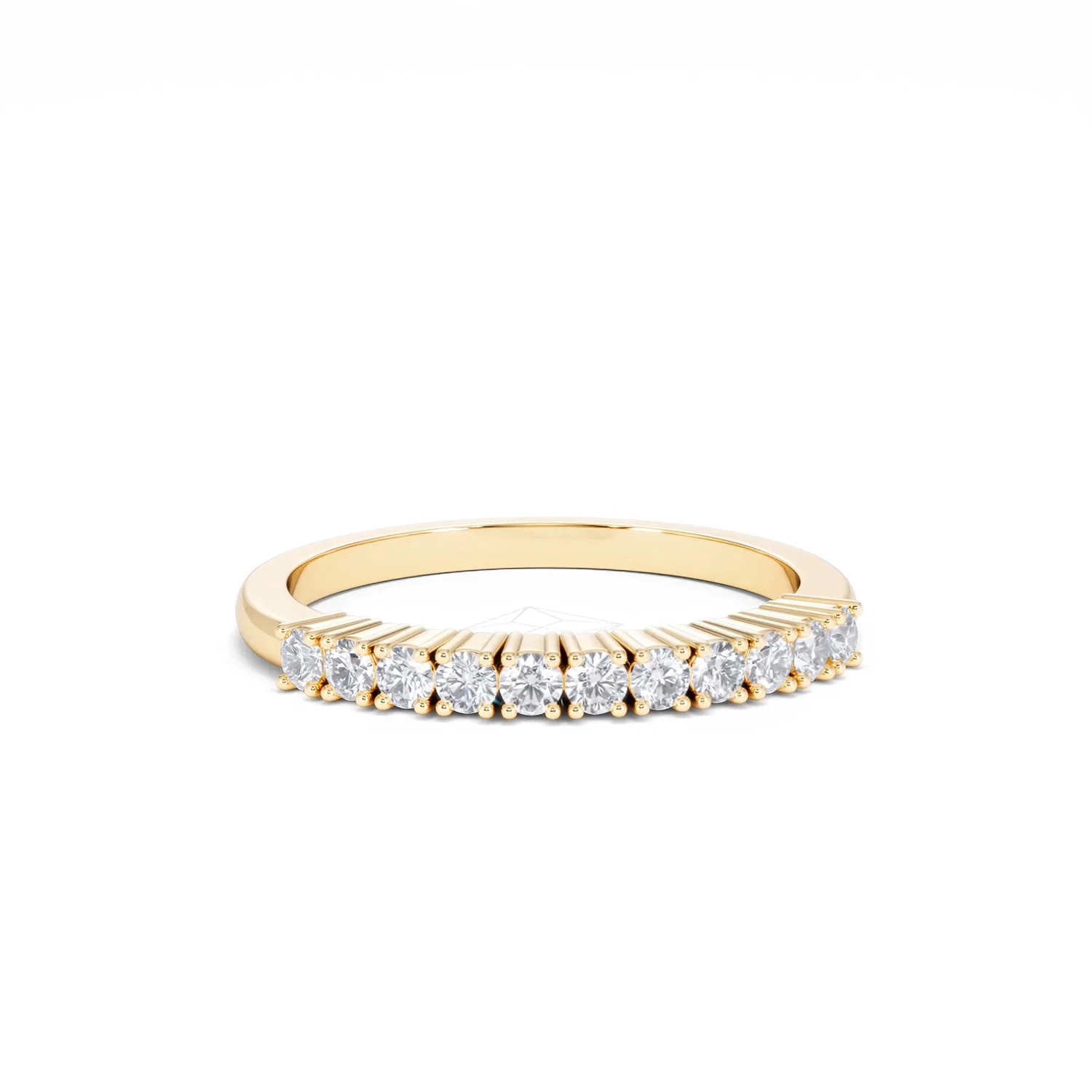 Half Eternity Ring 0.30CT Lab Diamond 9K Yellow Gold - Image 10