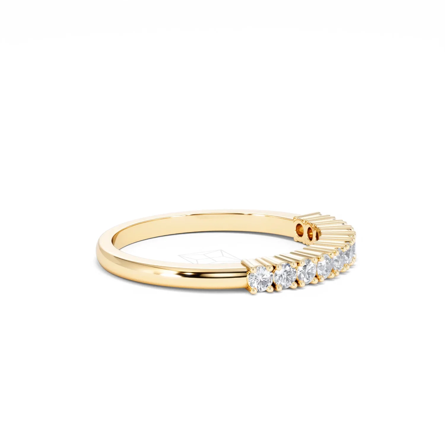 Half Eternity Ring 0.30CT Lab Diamond 9K Yellow Gold - Image 24
