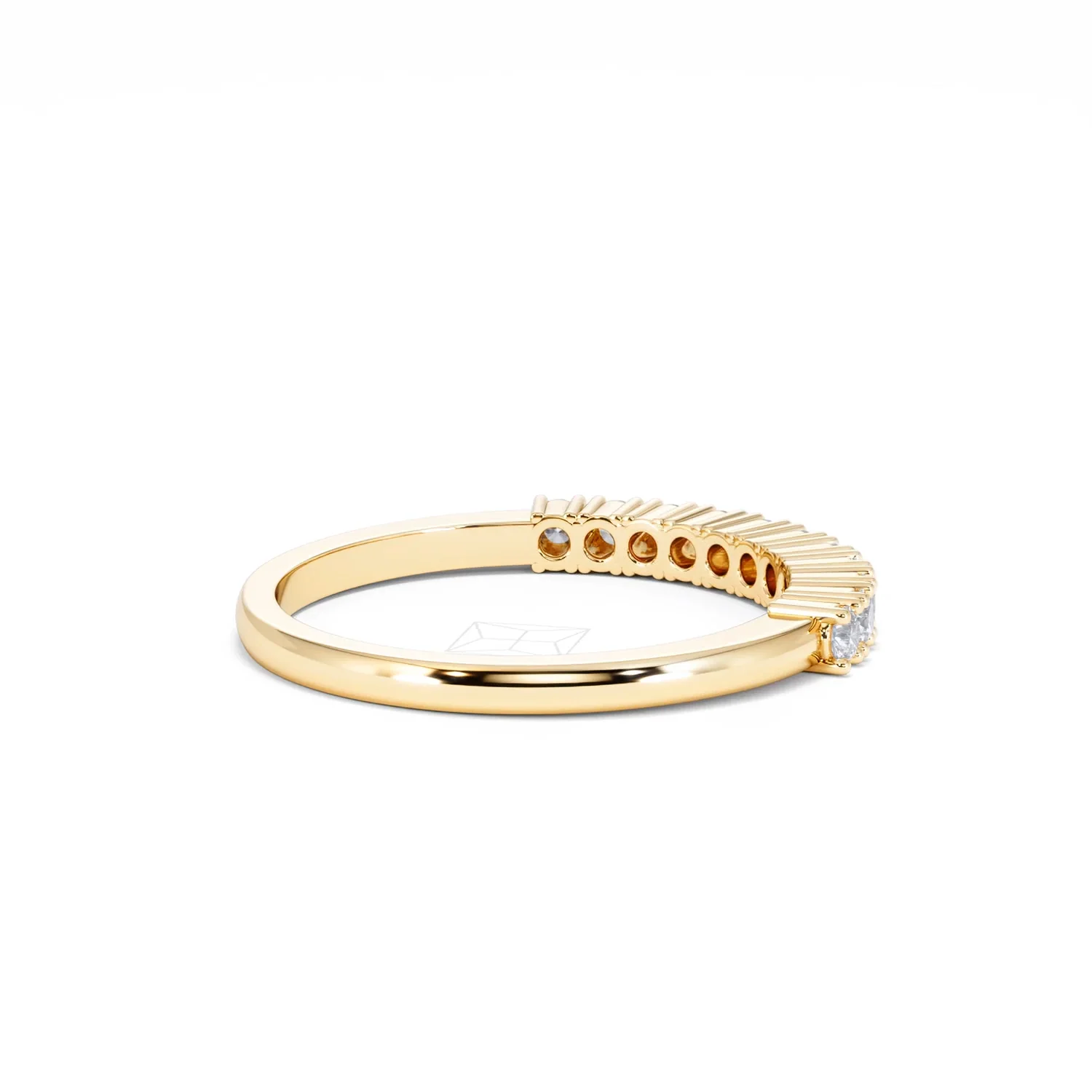 Half Eternity Ring 0.30CT Lab Diamond 9K Yellow Gold - Image 35