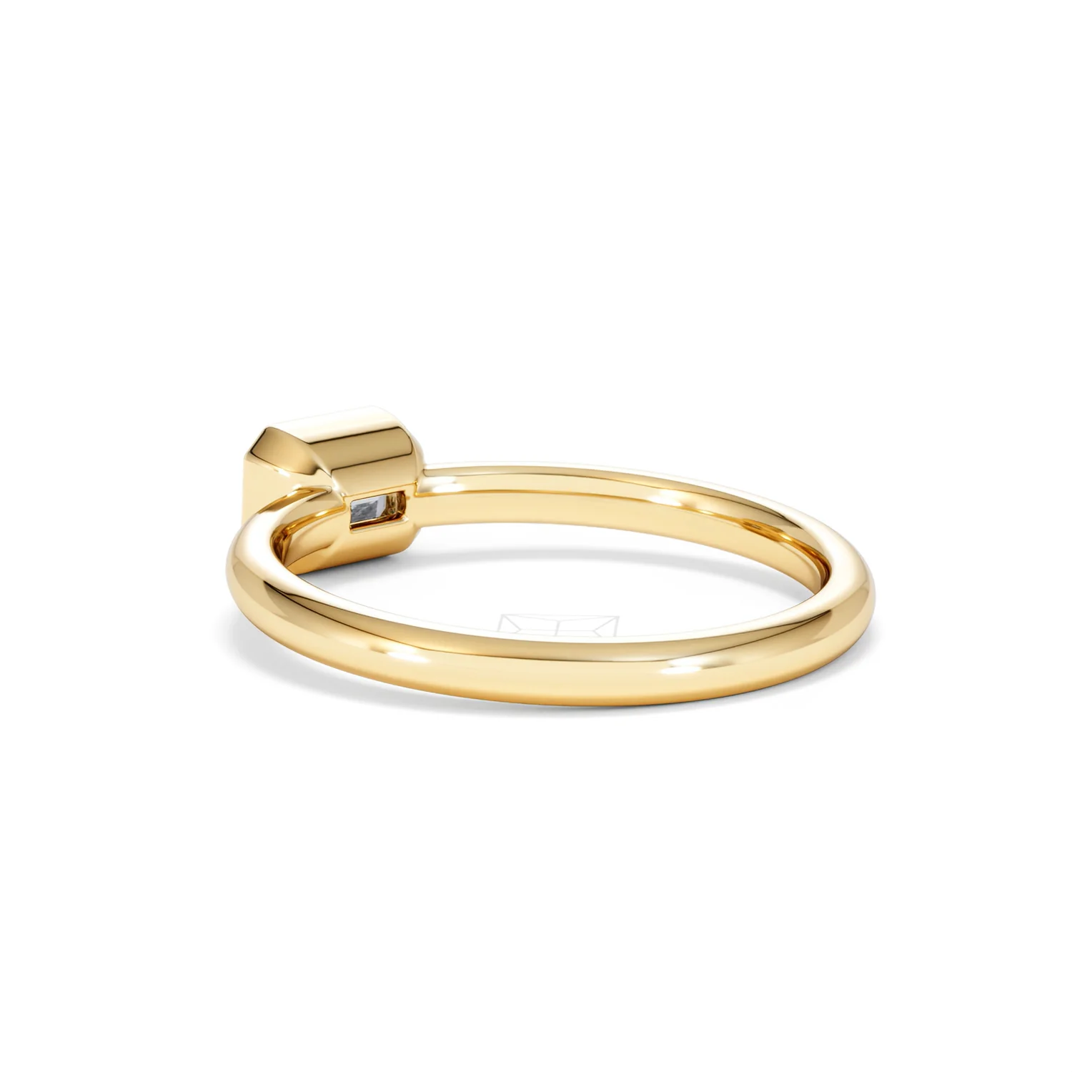 Horizon Emerald Cut Lab Diamond Solitaire Ring 0.50ct H/SI in 9K Gold - Image 59