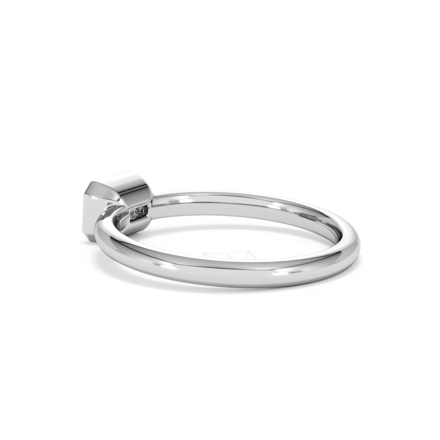 Horizon Emerald Cut Lab Diamond Solitaire Ring 0.50ct H/SI in 9K White Gold - Image 62