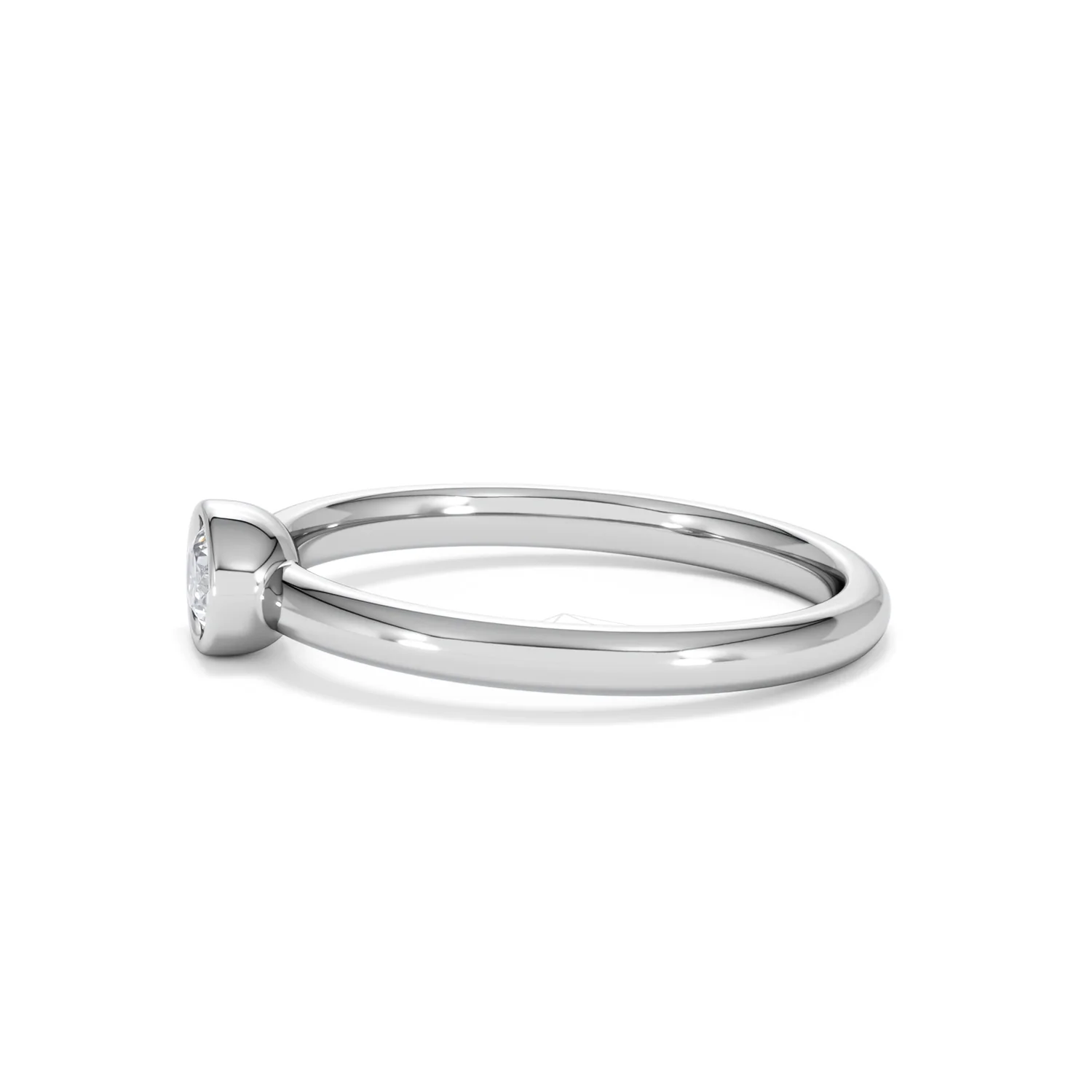 Horizon Oval Cut Lab Diamond Solitaire Ring 0.25ct H/SI in 925 Silver - Image 72