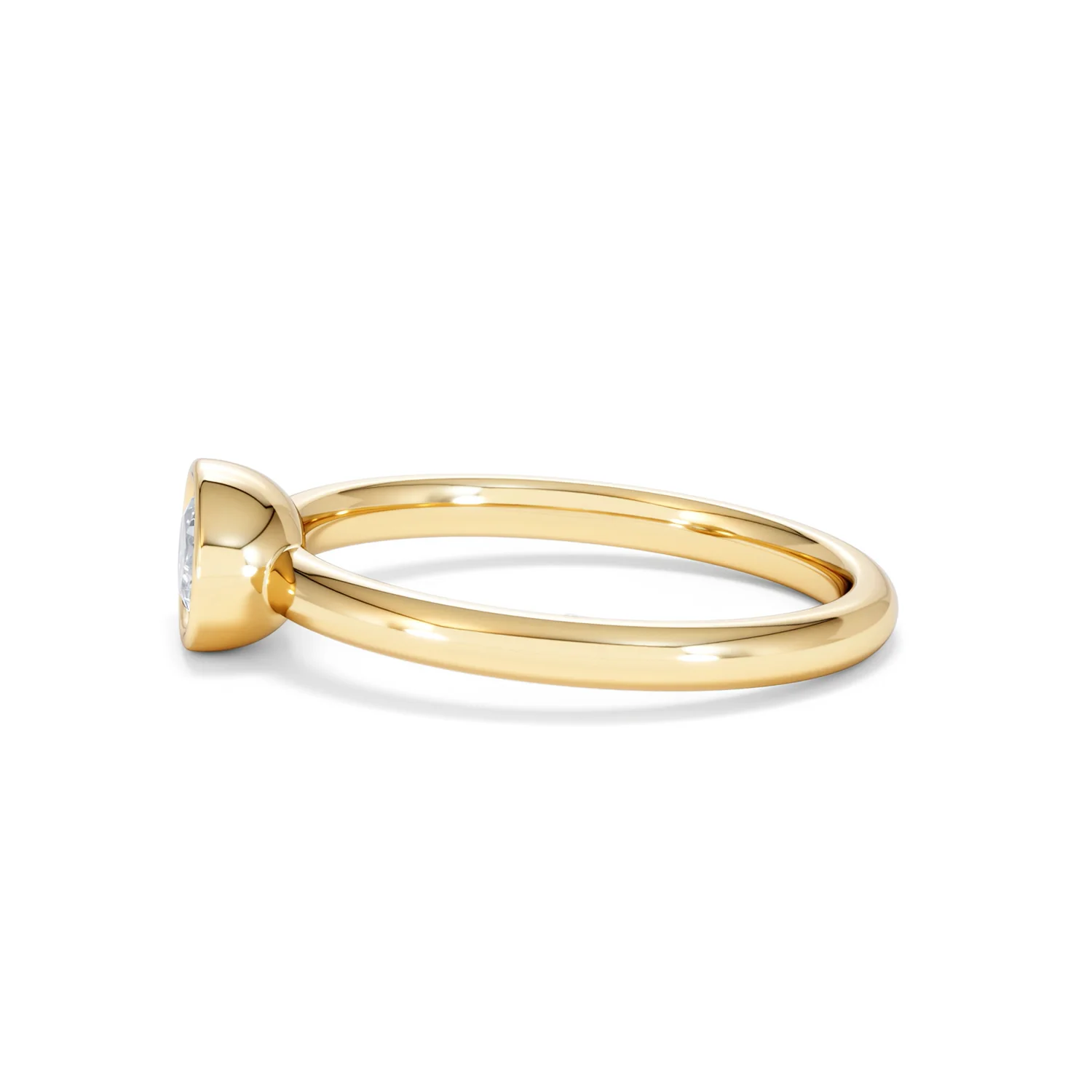 Horizon Oval Cut Lab Diamond Solitaire Ring 0.50ct H/SI in 9K Gold - Image 71