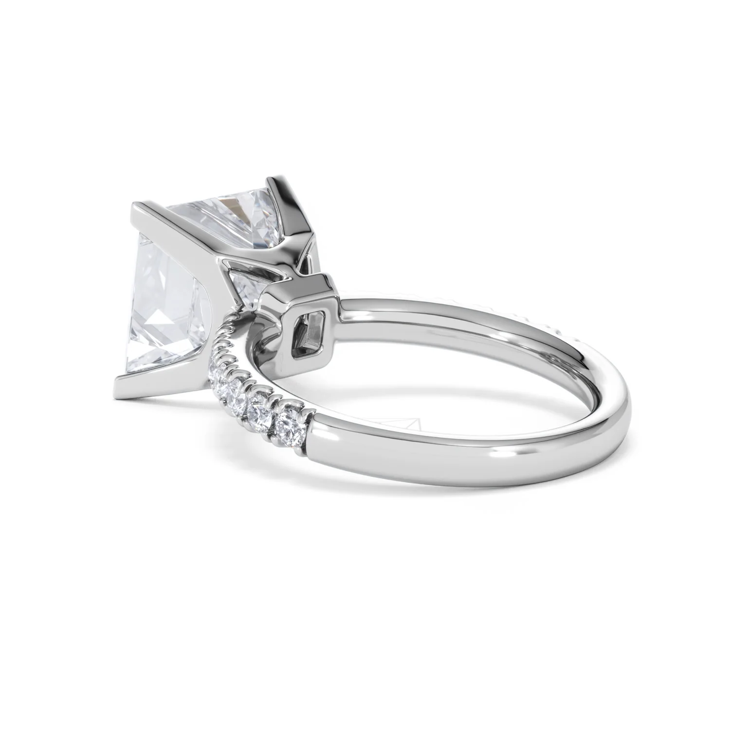 Katerina 5.55ct Lab Diamond Princess Cut Engagement Ring in Platinum G/VS1 - Image 58