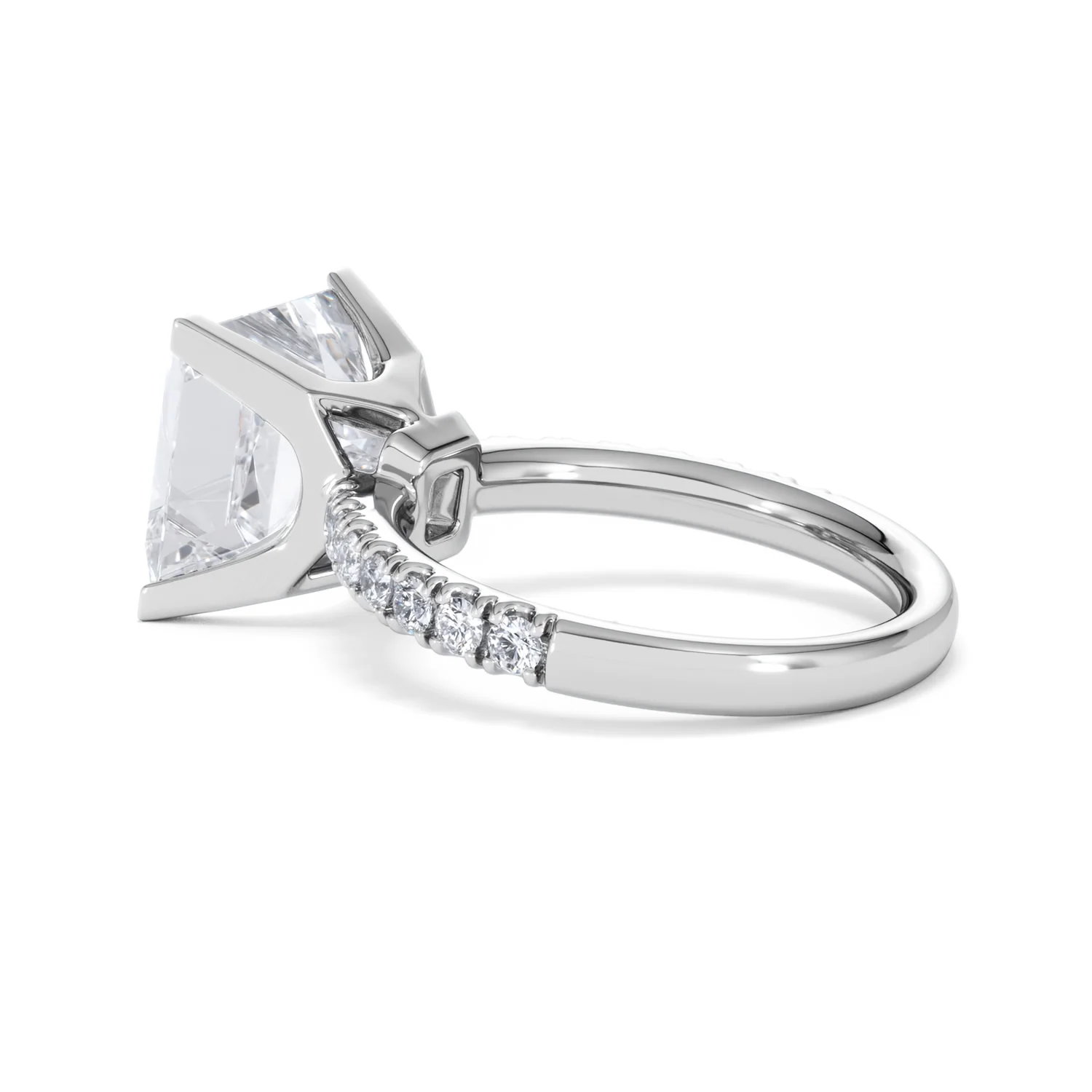 Katerina 5.55ct Lab Diamond Princess Cut Engagement Ring in Platinum G/VS1 - Image 61