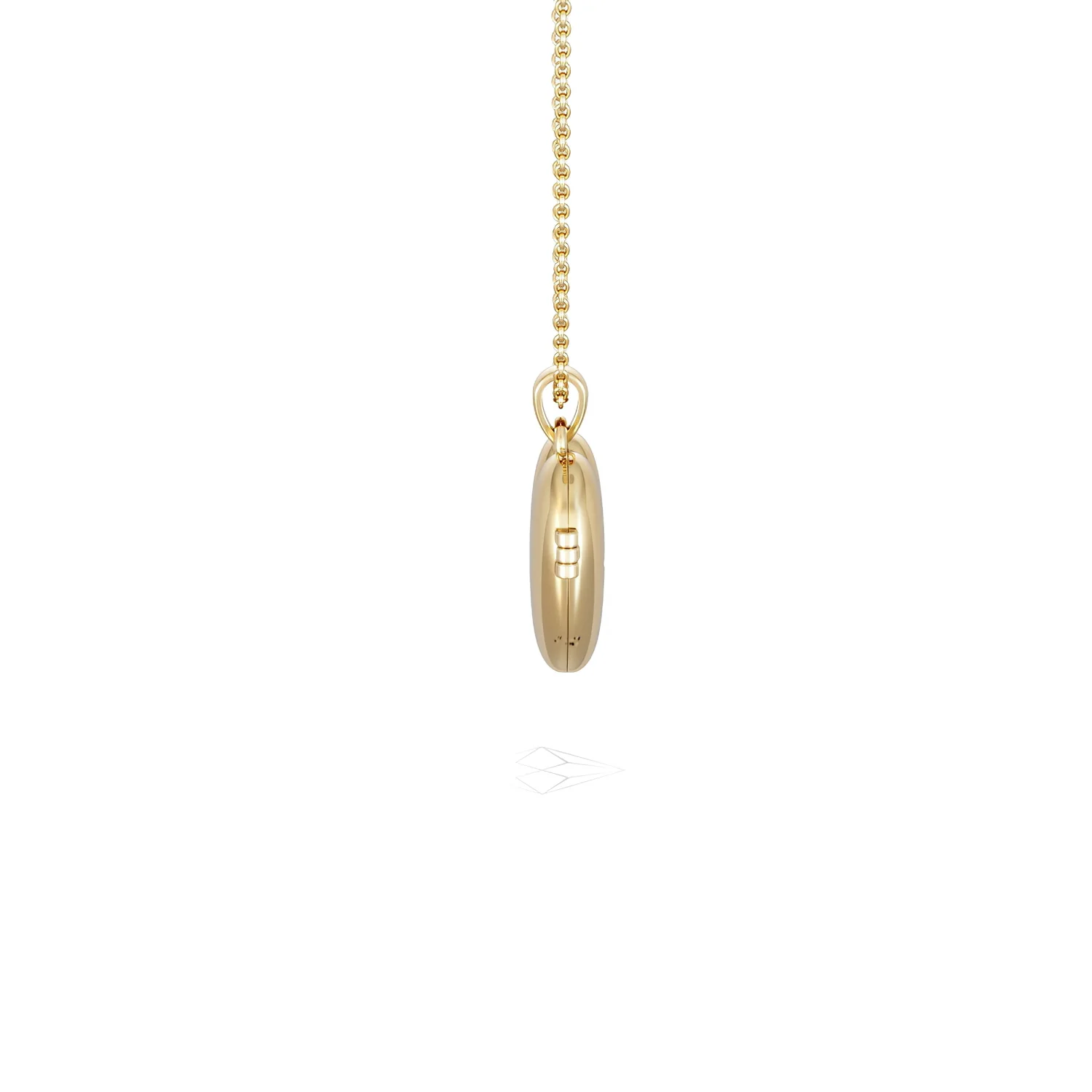 Keepsake 0.06ct Lab Diamond Round Heart Pendant Necklace in 18K Gold Vermeil - Image 29
