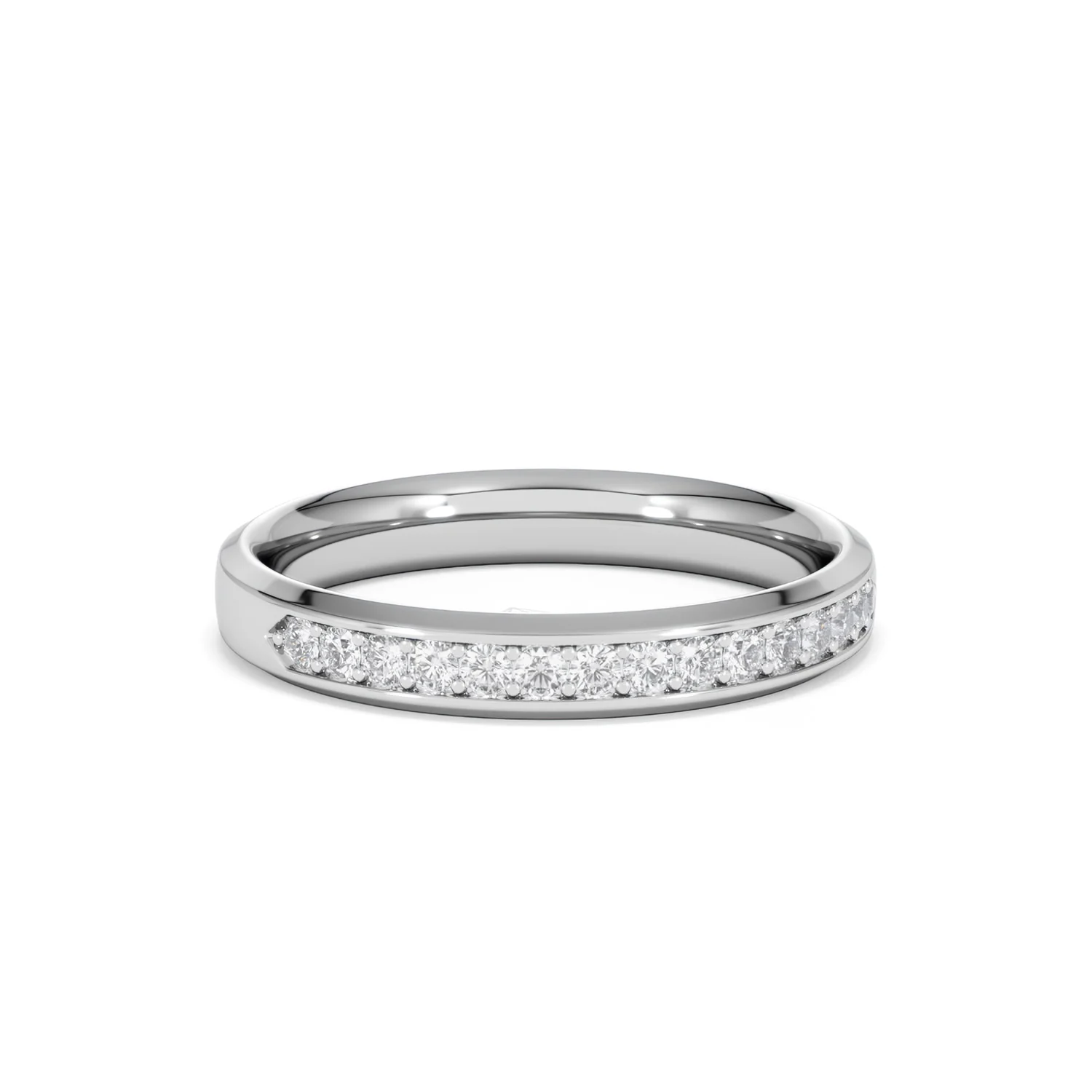 Lab Diamond Heritage Half Eternity Ring 0.30ct H/SI in 9K White Gold - Image 14