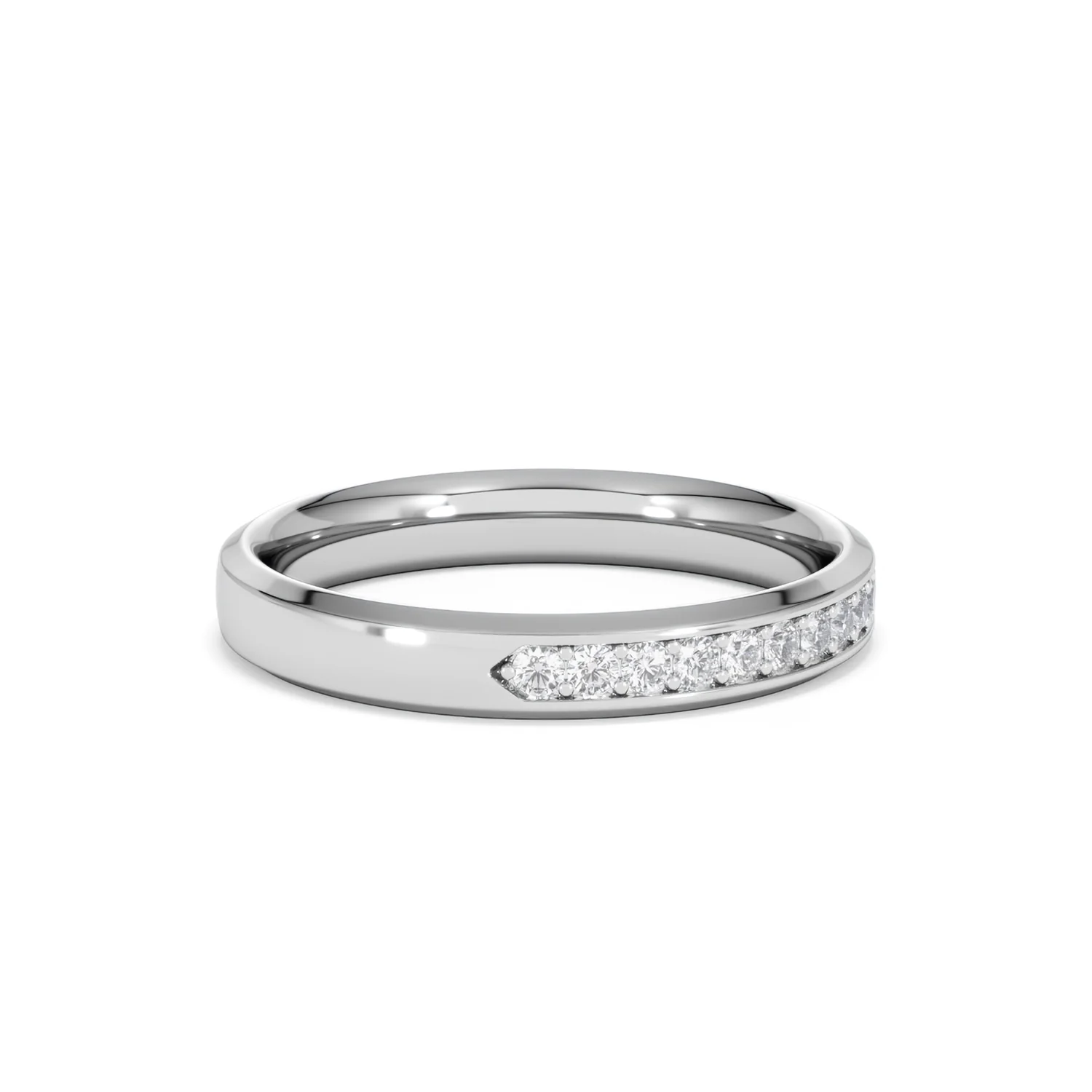 Lab Diamond Heritage Half Eternity Ring 0.30ct H/SI in 9K White Gold - Image 24