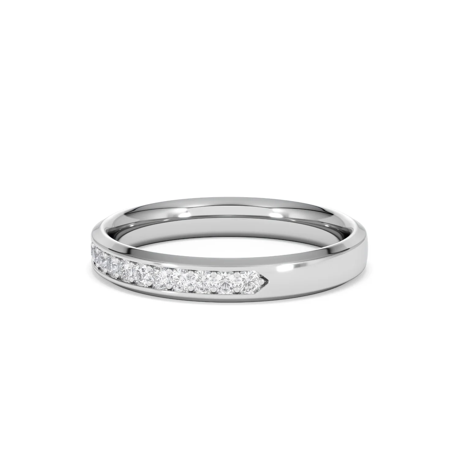 Lab Diamond Heritage Half Eternity Ring 0.30ct H/SI in 9K White Gold - Image 77