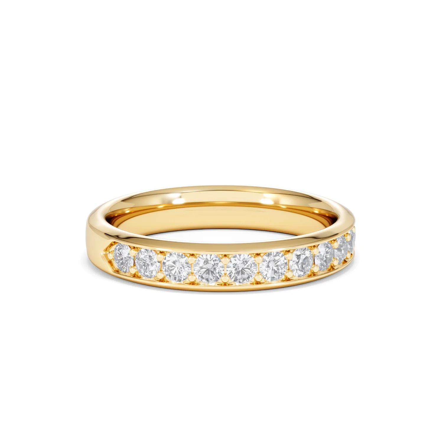 Lab Diamond Heritage Half Eternity Ring 0.50ct H/SI in 9K Gold - Image 16