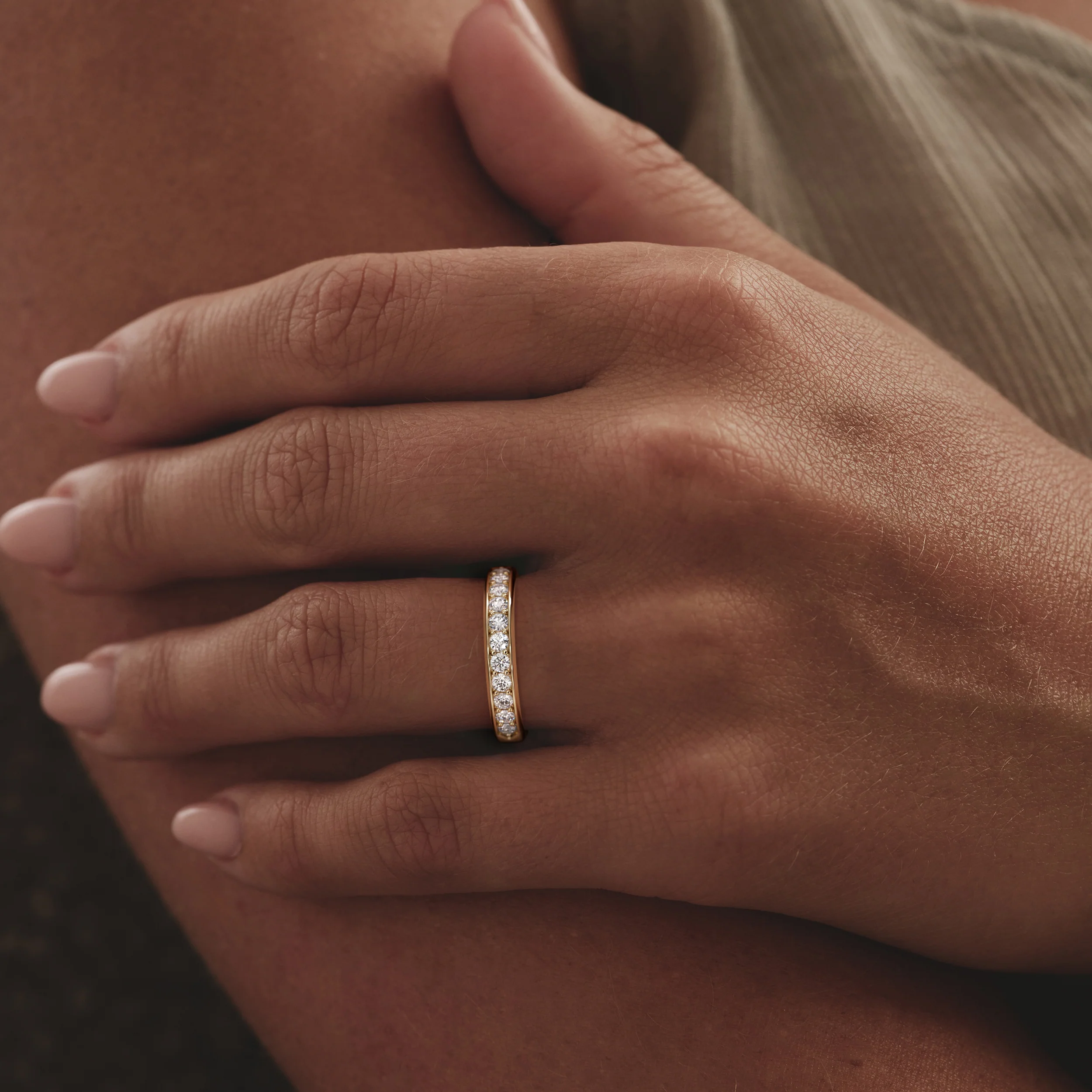 Lab Diamond Heritage Half Eternity Ring 0.50ct H/SI in 9K Gold - Image 4