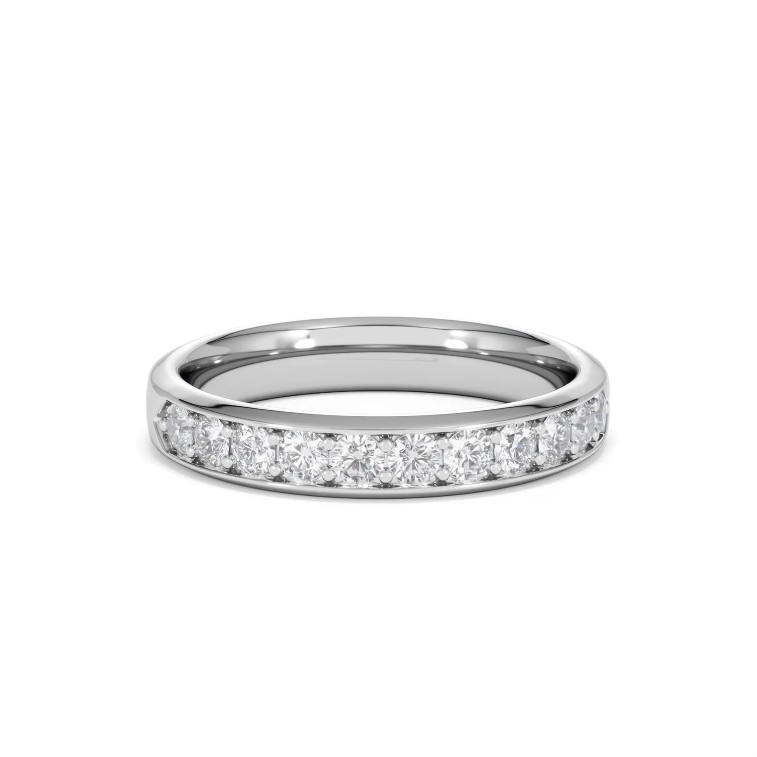 Lab Diamond Heritage Half Eternity Ring 0.50ct H/SI in 9K White Gold - Image 13