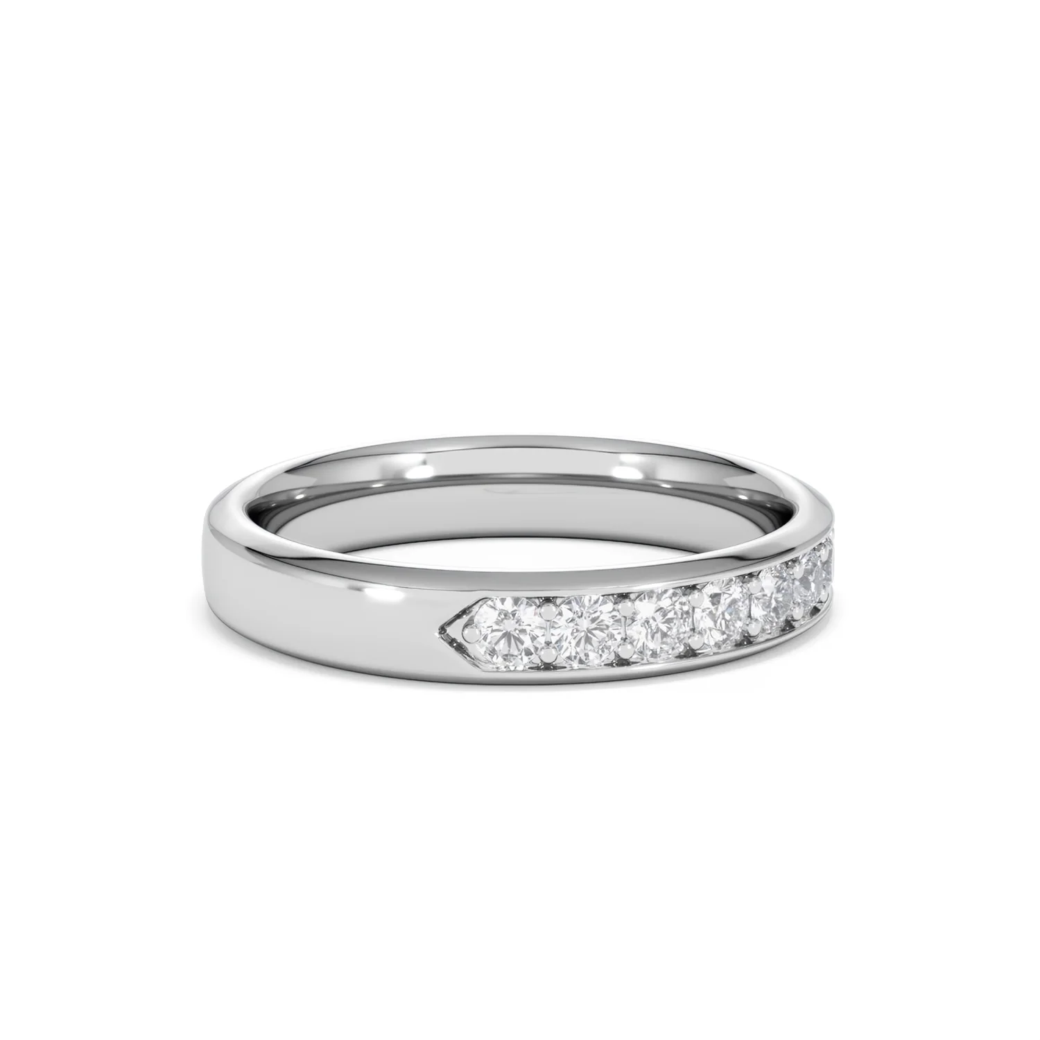 Lab Diamond Heritage Half Eternity Ring 0.50ct H/SI in 9K White Gold - Image 26