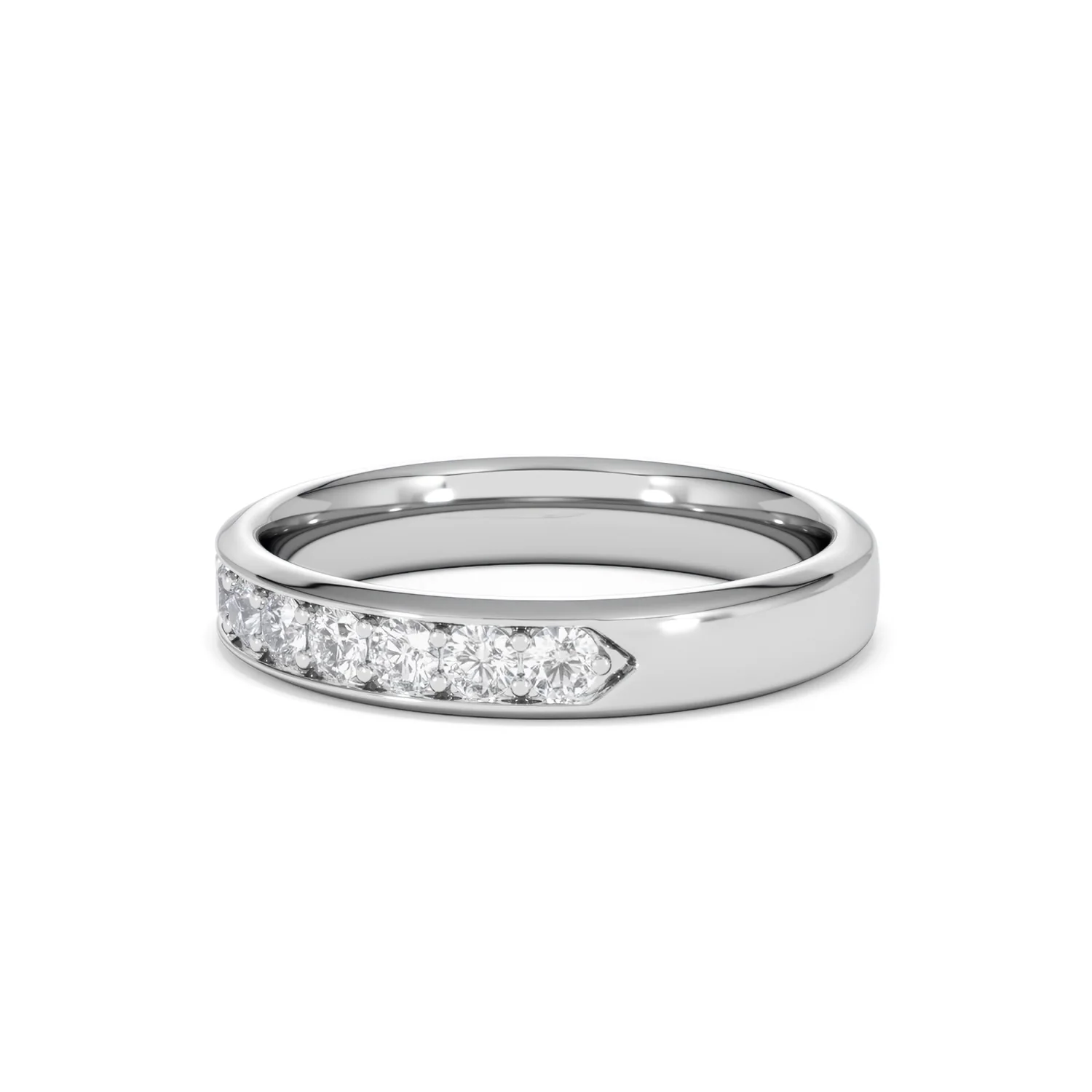 Lab Diamond Heritage Half Eternity Ring 0.50ct H/SI in 9K White Gold - Image 76
