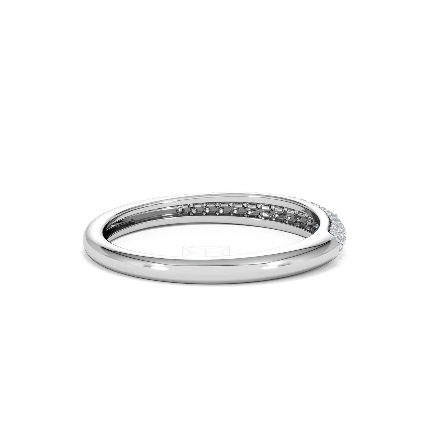 Lab Diamond Micro Pave Half Eternity Ring 0.30ct in 925 Silver - Image 40