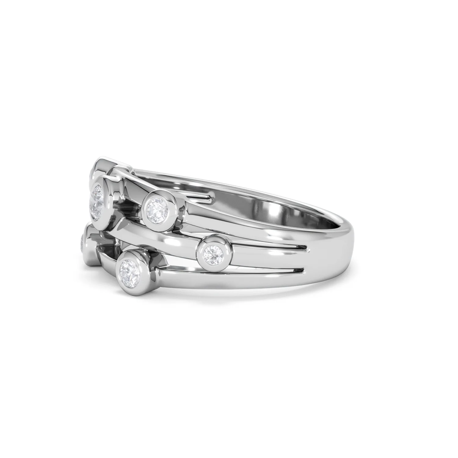 Lab Diamond Rain Drop Ring 0.25ct in 925 Silver - Image 74
