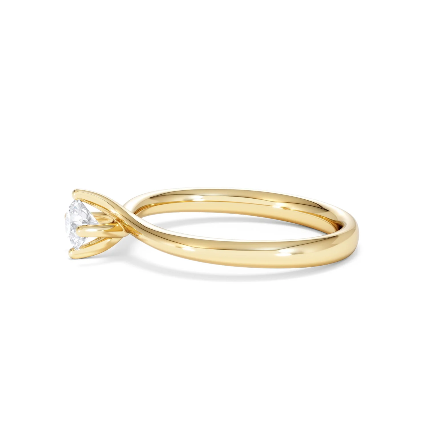 Lily Certified Lab Diamond Engagement Ring 0.33CT F/VS1 18K Gold - Image 71