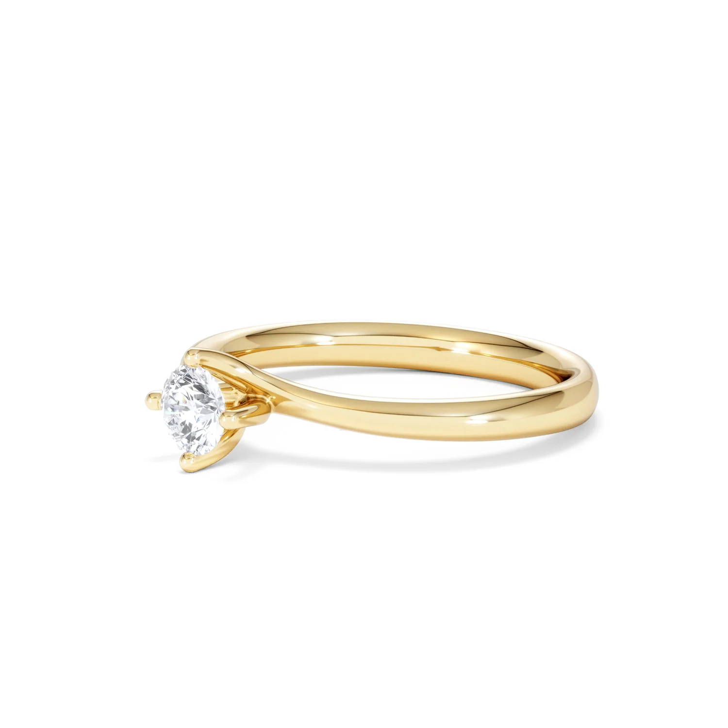 Lily Certified Lab Diamond Engagement Ring 0.33CT F/VS1 18K Gold - Image 78
