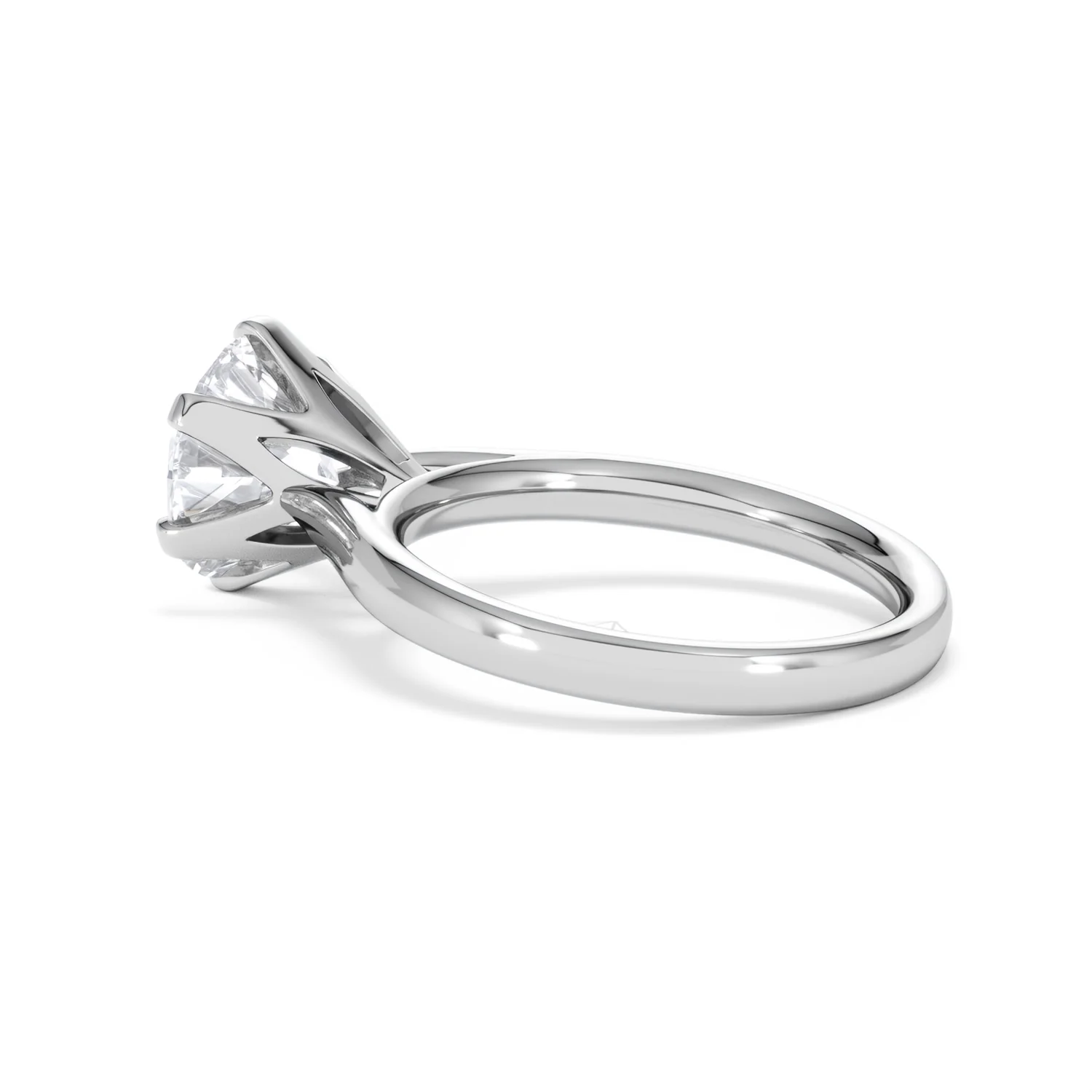 Low Set Chloe 3.00ct Lab Diamond Round Cut Engagement Ring in 18K White Gold G/VS1 - Image 63