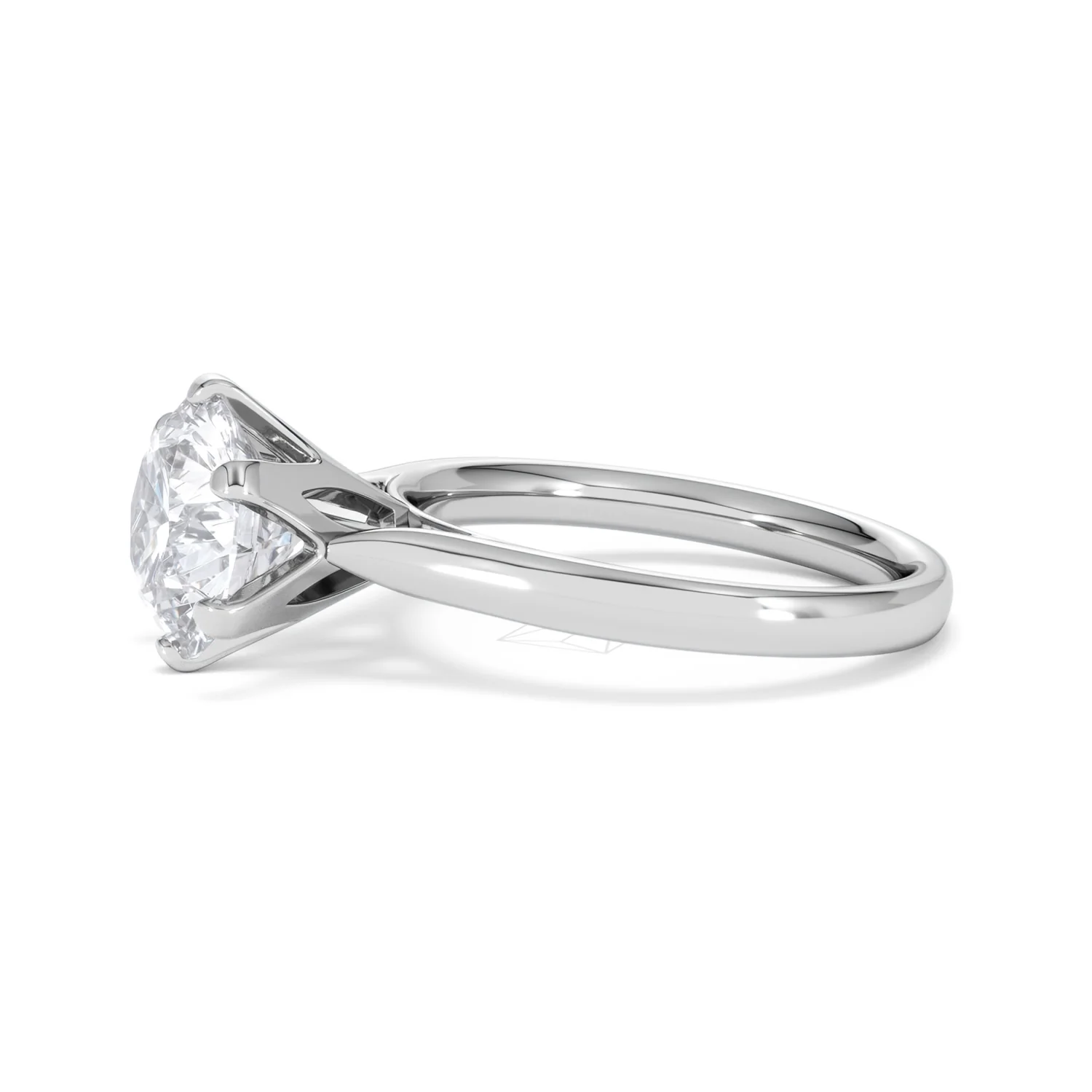 Low Set Chloe 3.00ct Lab Diamond Round Cut Engagement Ring in Platinum G/VS1 - Image 72
